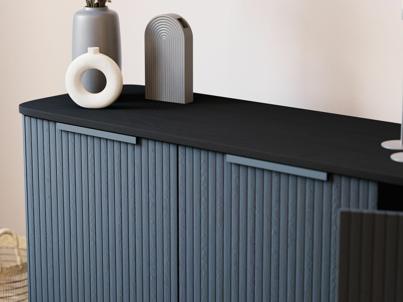 Skapis Evarleva 118 (Melns)