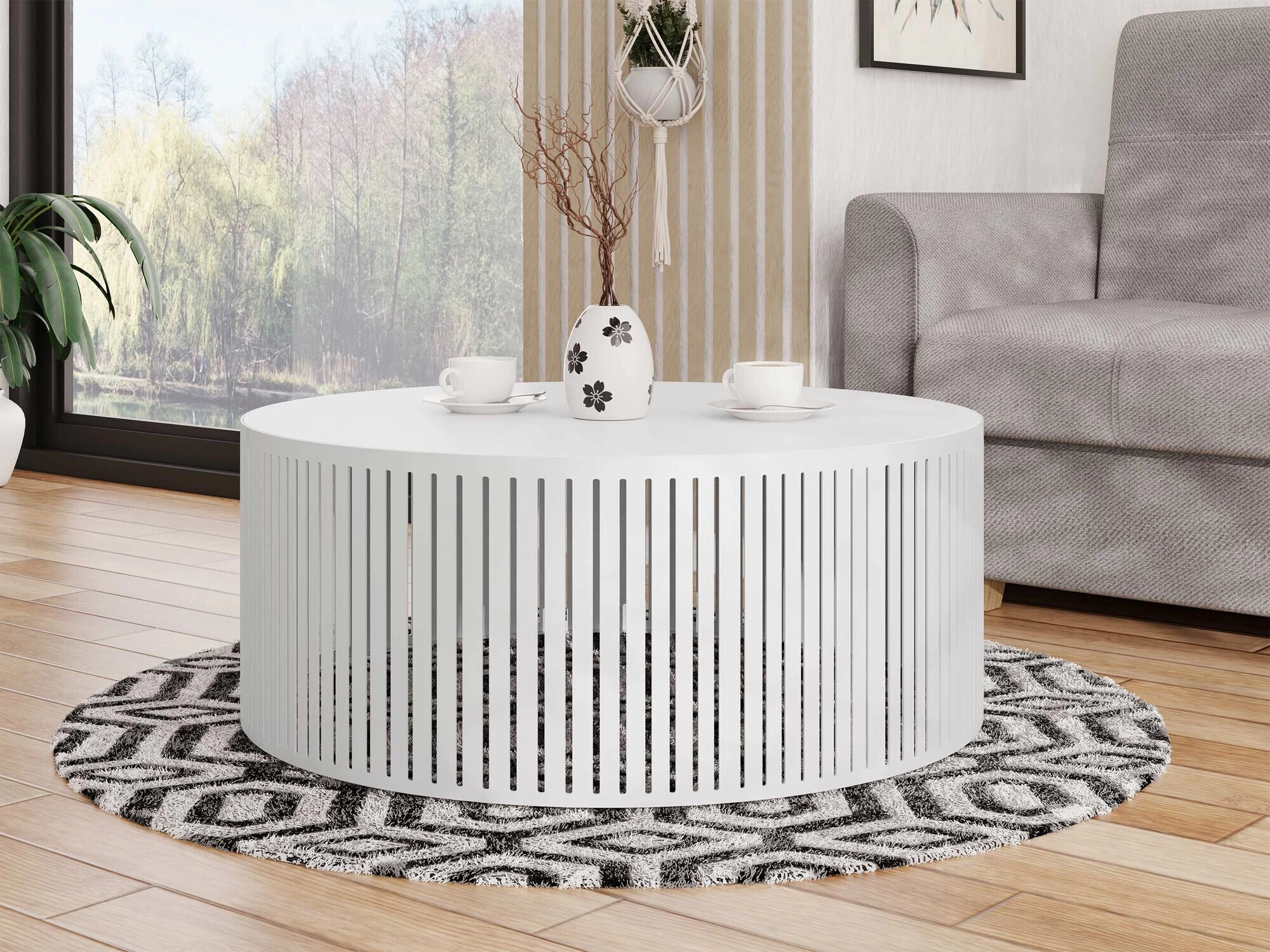 Журнальный столик Oswego 122 (Белый)