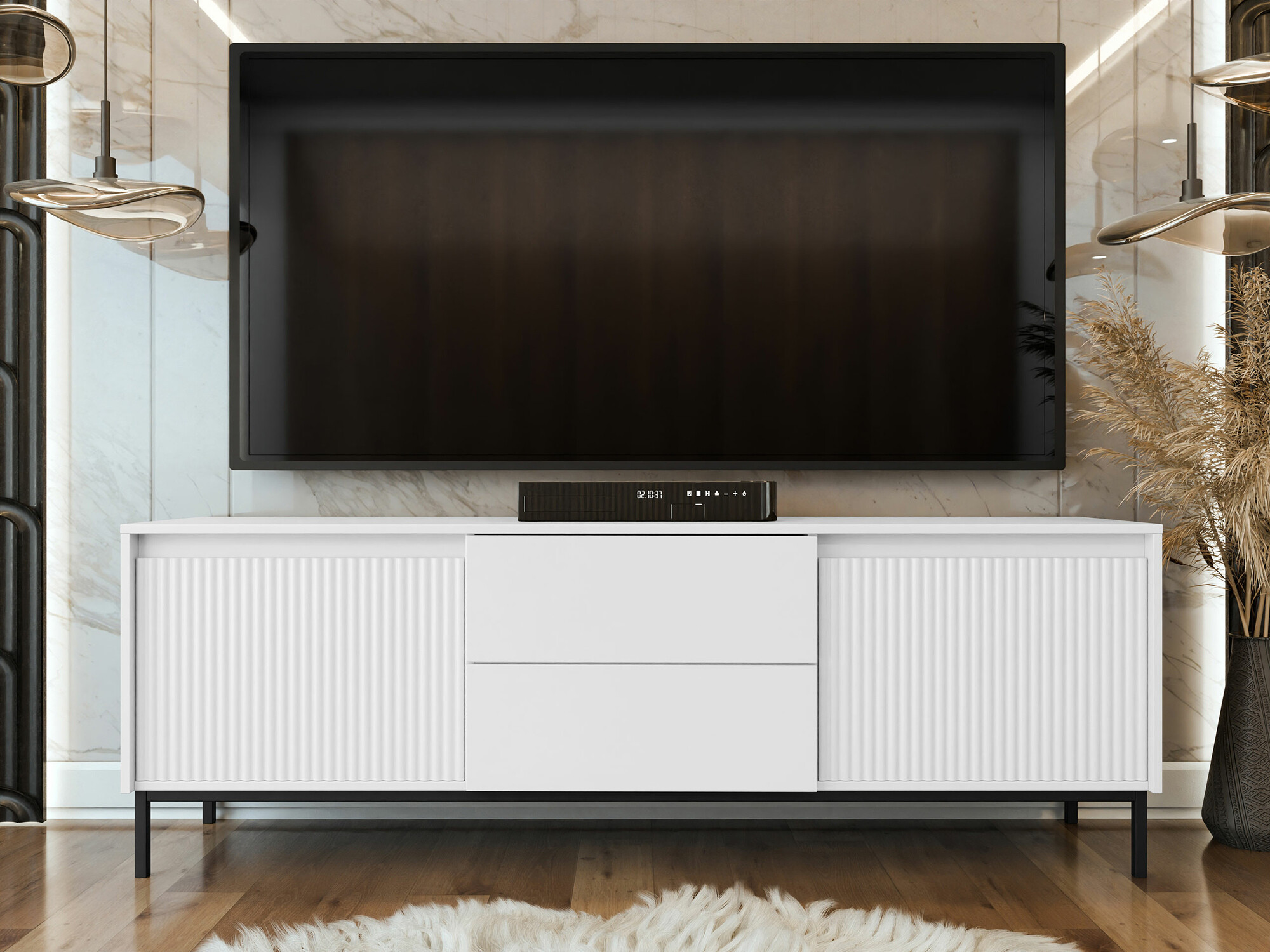 TV galds Comfivo Delruva I (Balts)