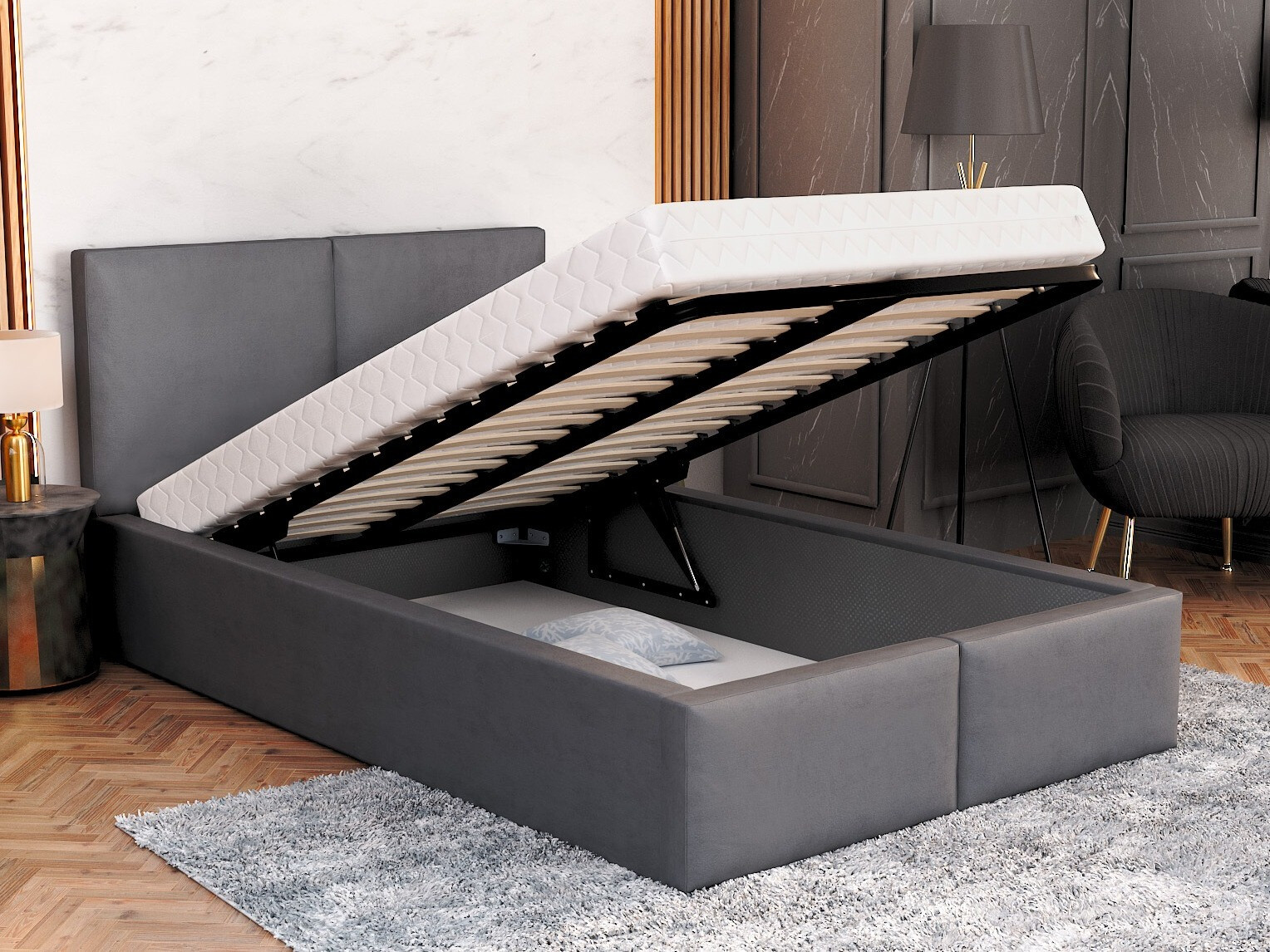 Кровать Fairfield 109 (Графит)