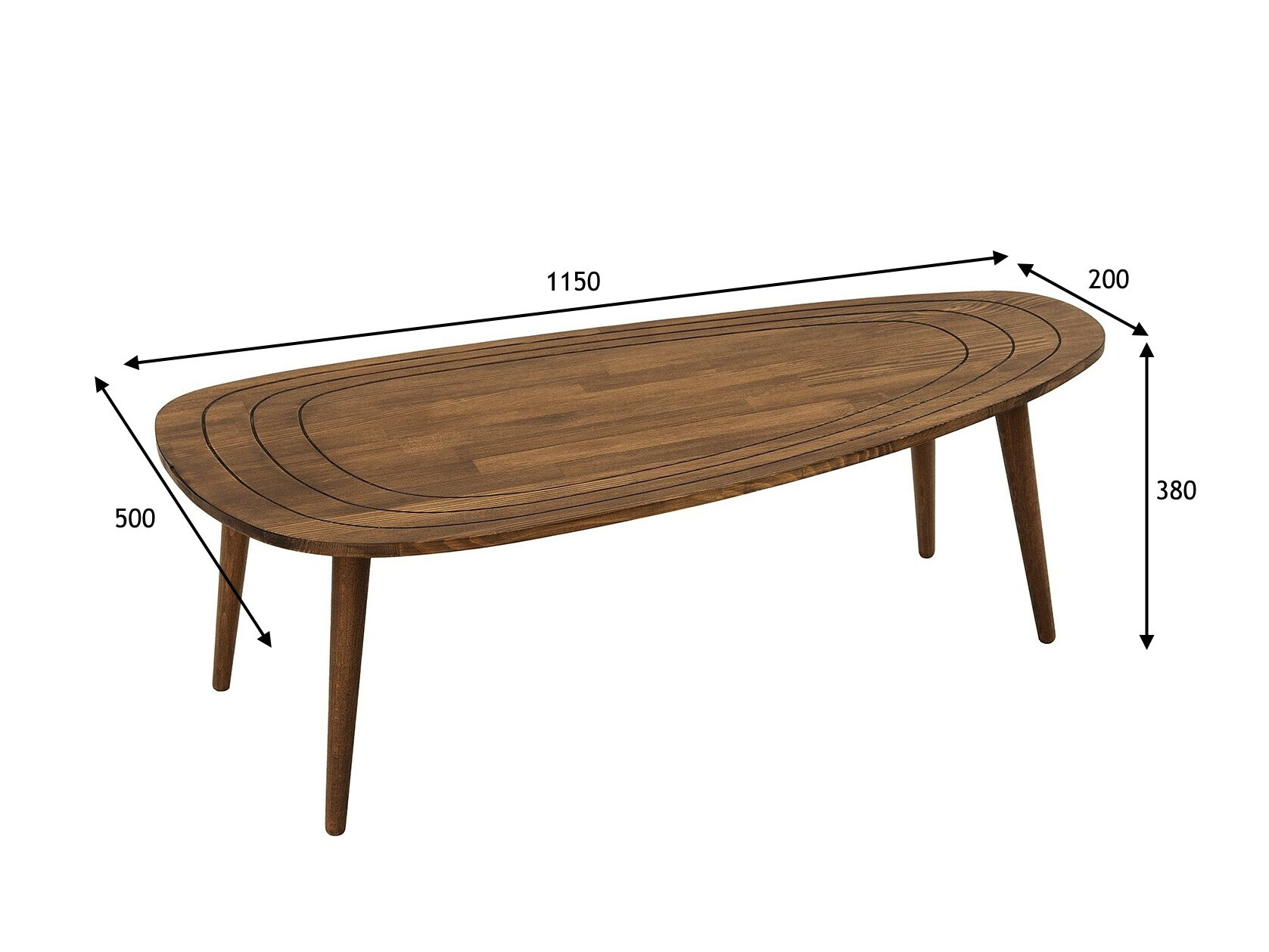 Žurnālu galdiņš Kailua 1155