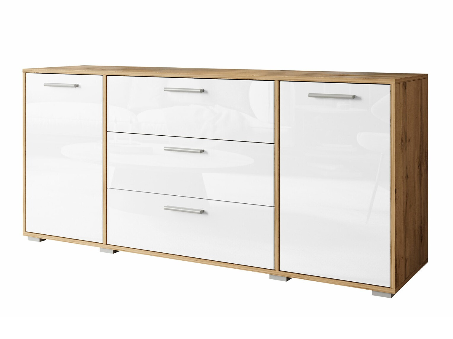 Kumode Sarasota 174 (Votan ozols + Glancēts balts)