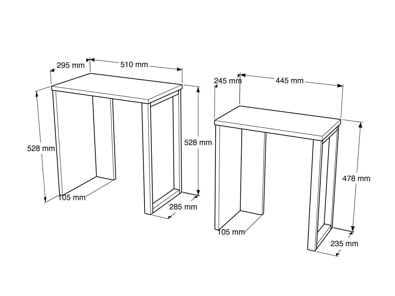 Kafijas galdiņu komplekts Fertore 106 (Ozols)
