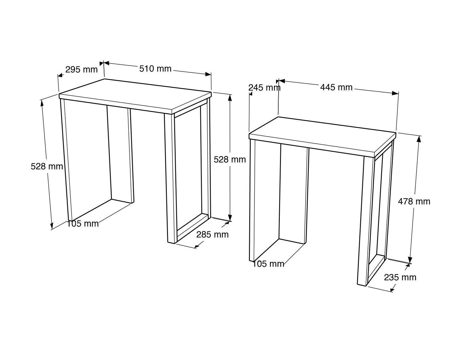 Комплект кофейных столиков Fertore 106 (Белый)