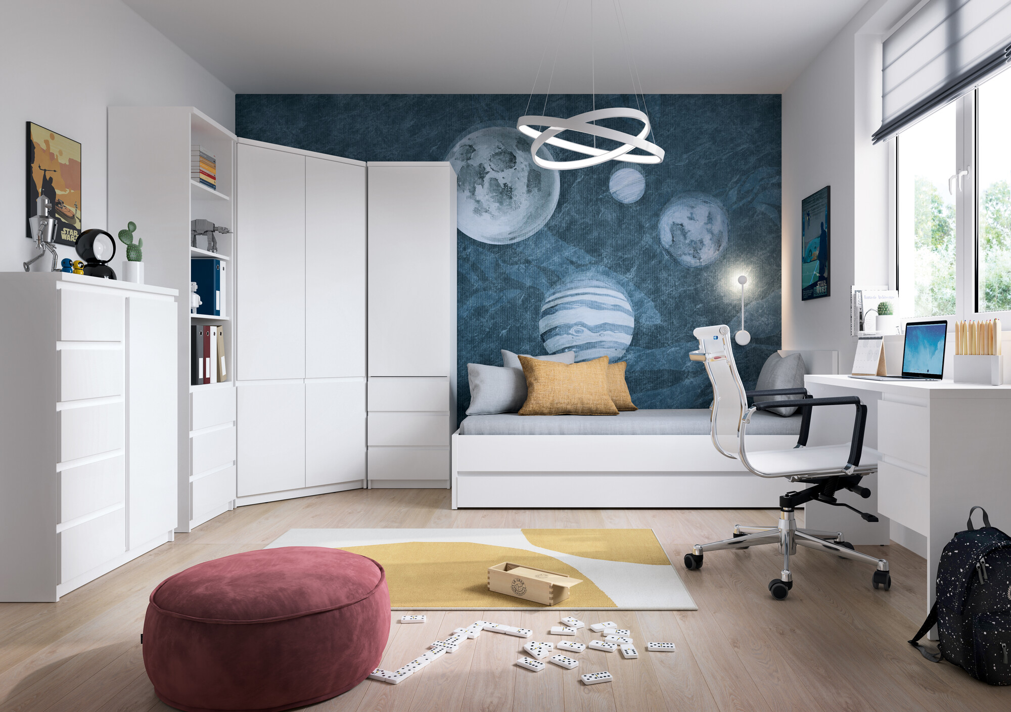 Кровать Merfere 107 (Белый)