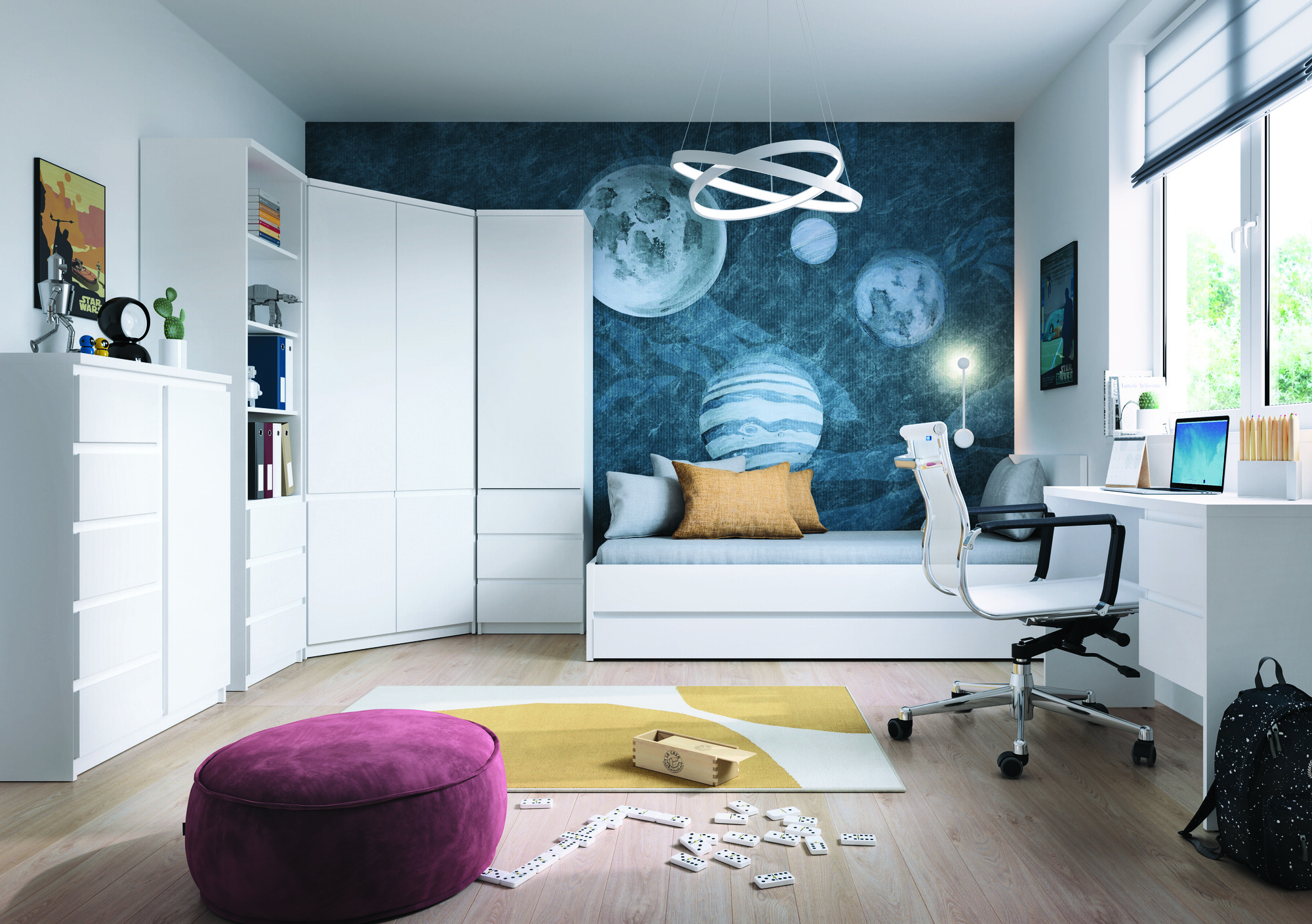 Кровать Merfere 107 (Белый)