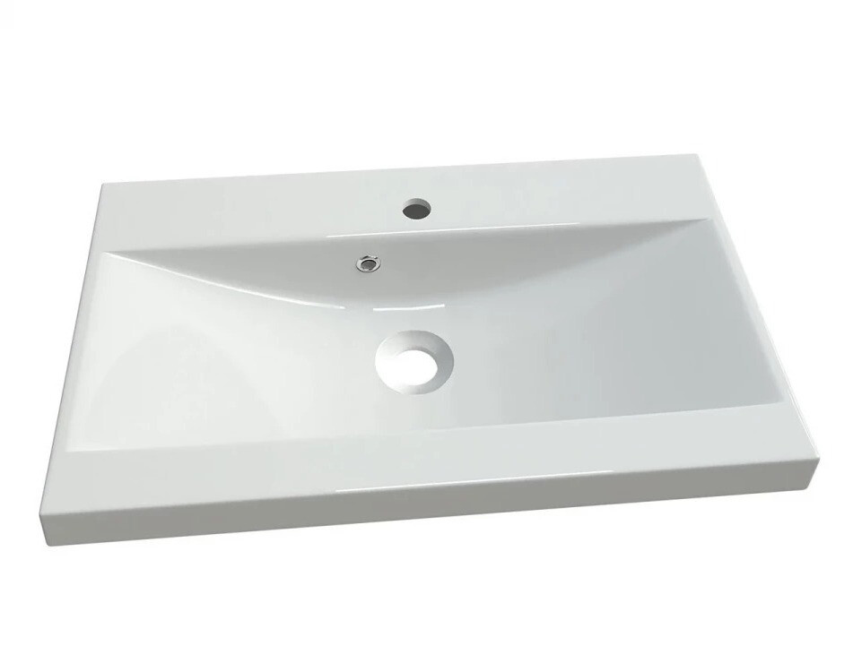 Набор для ванной комнаты Sarasota 140 (Глянцевый белый + Матера серый)