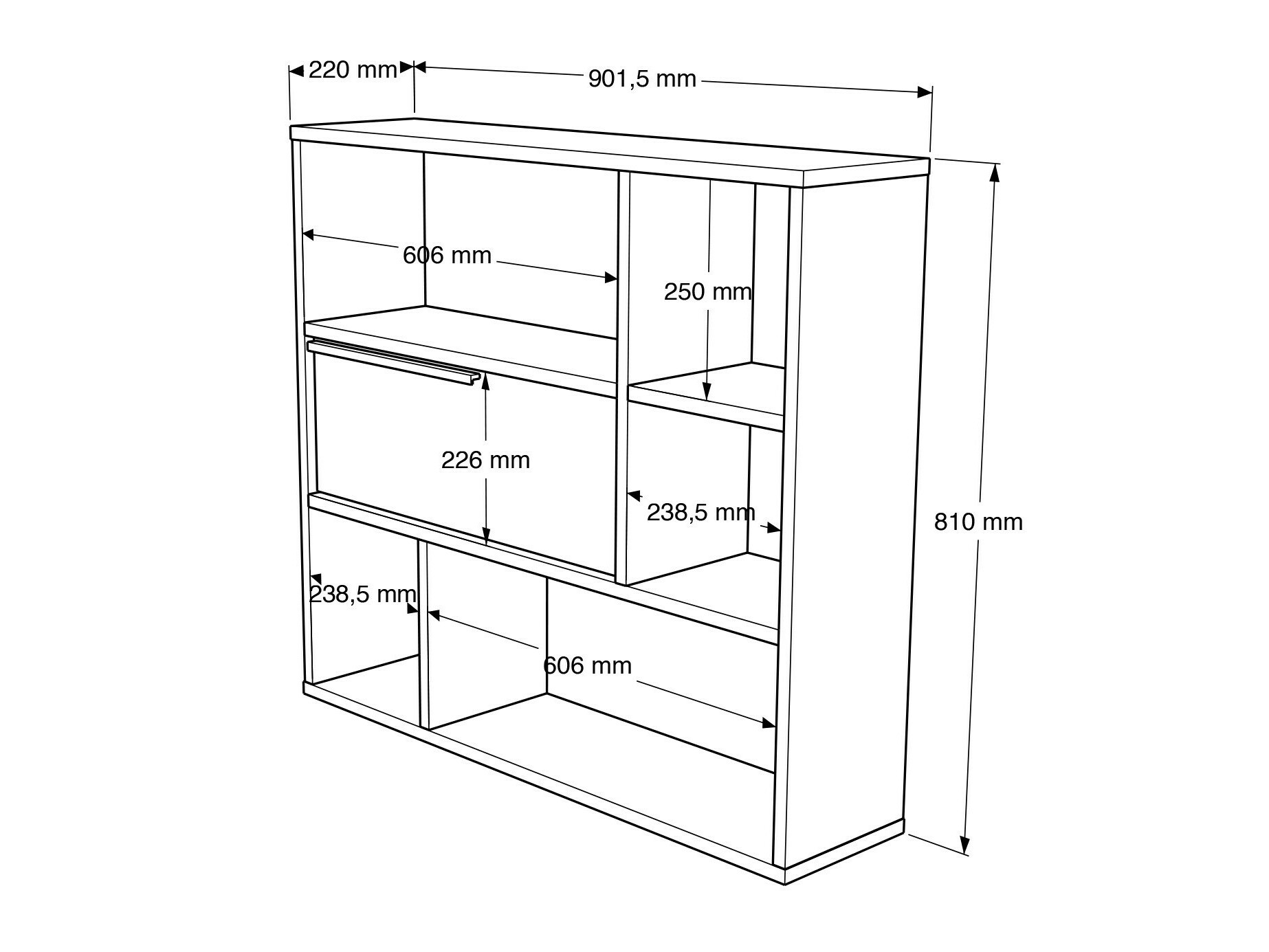 Настенная полка Fertore 104 (Белый)