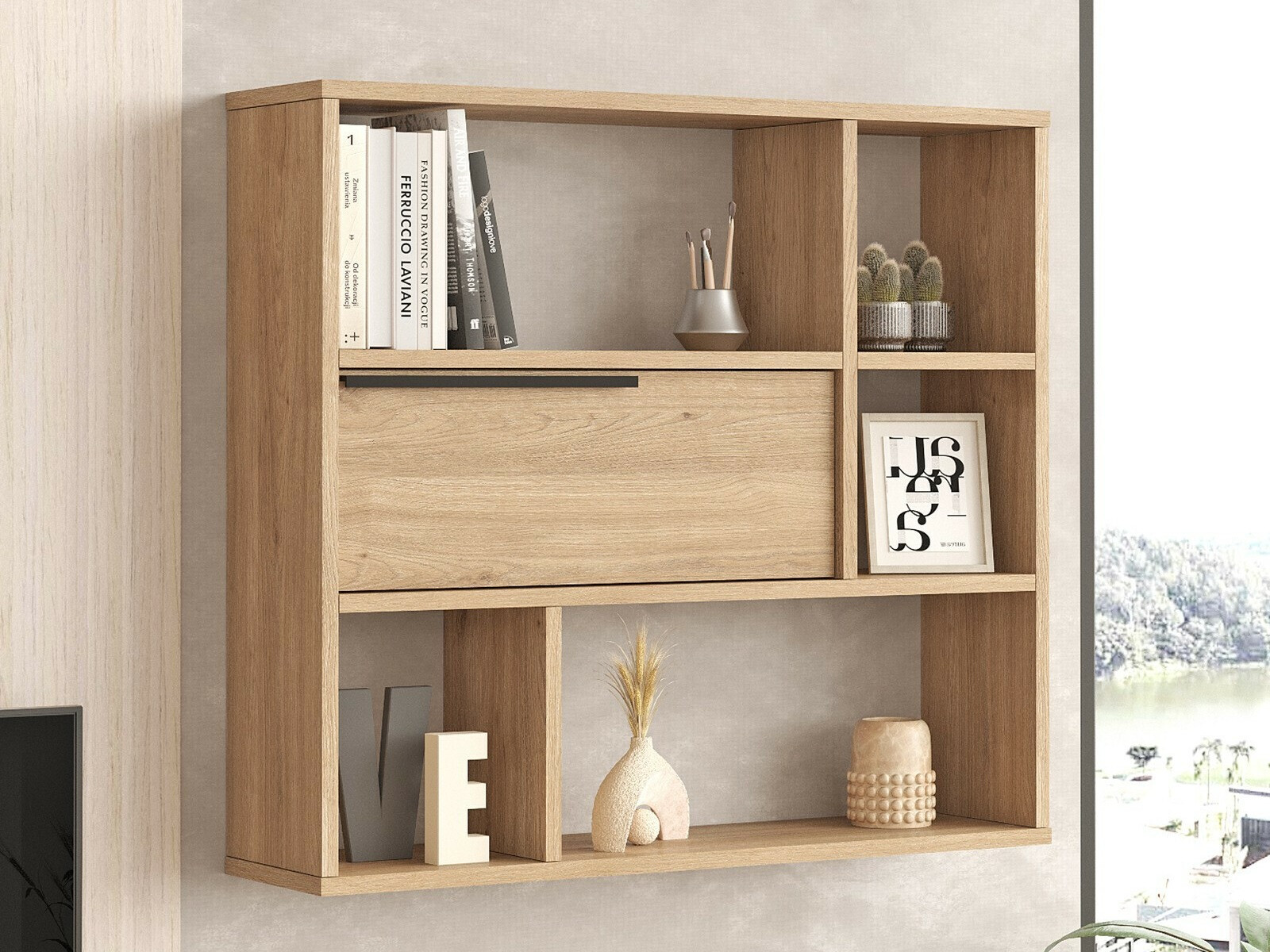 Настенная полка Fertore 104 (Грецкий орех)