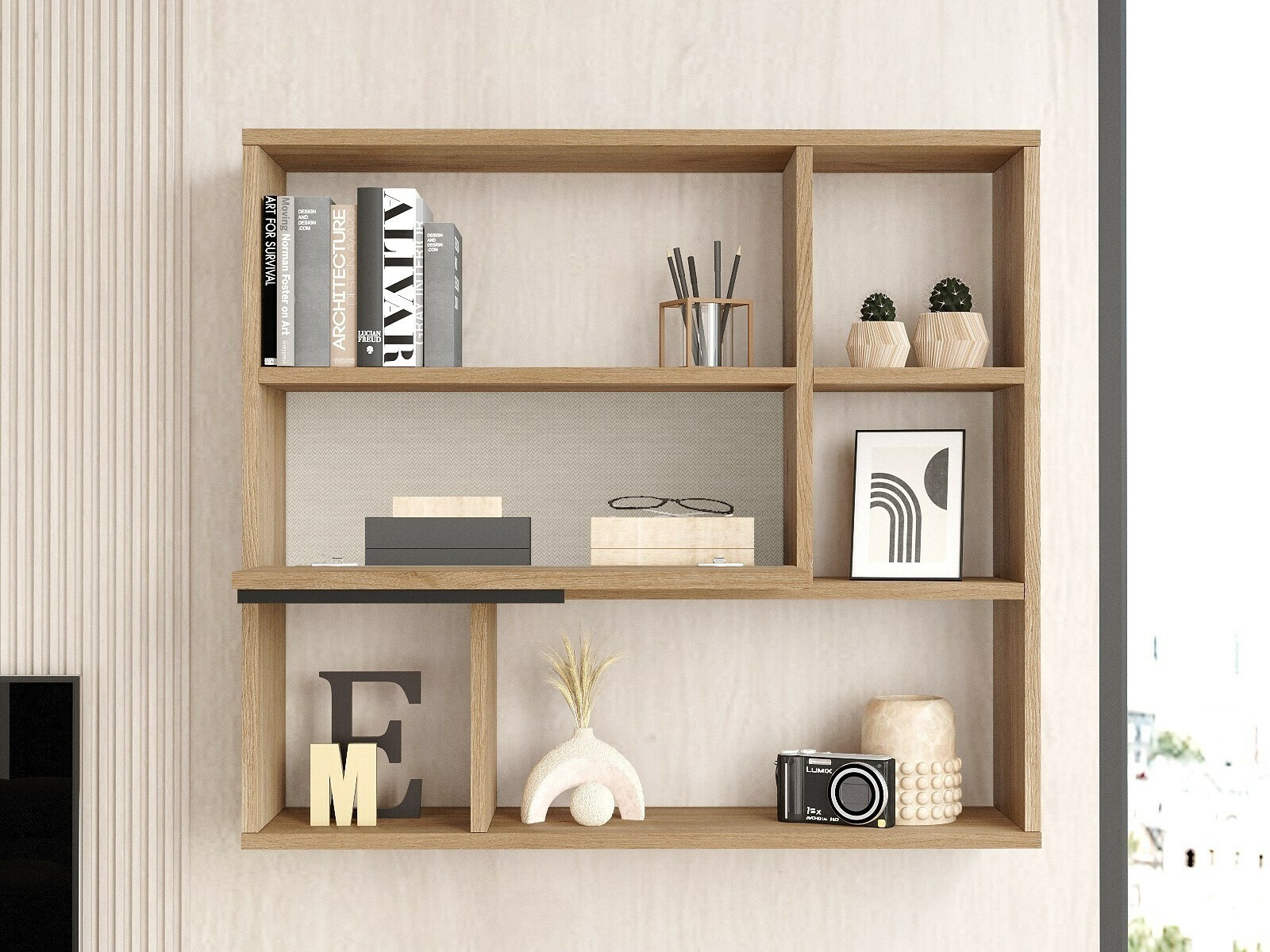 Настенная полка Fertore 104 (Грецкий орех)