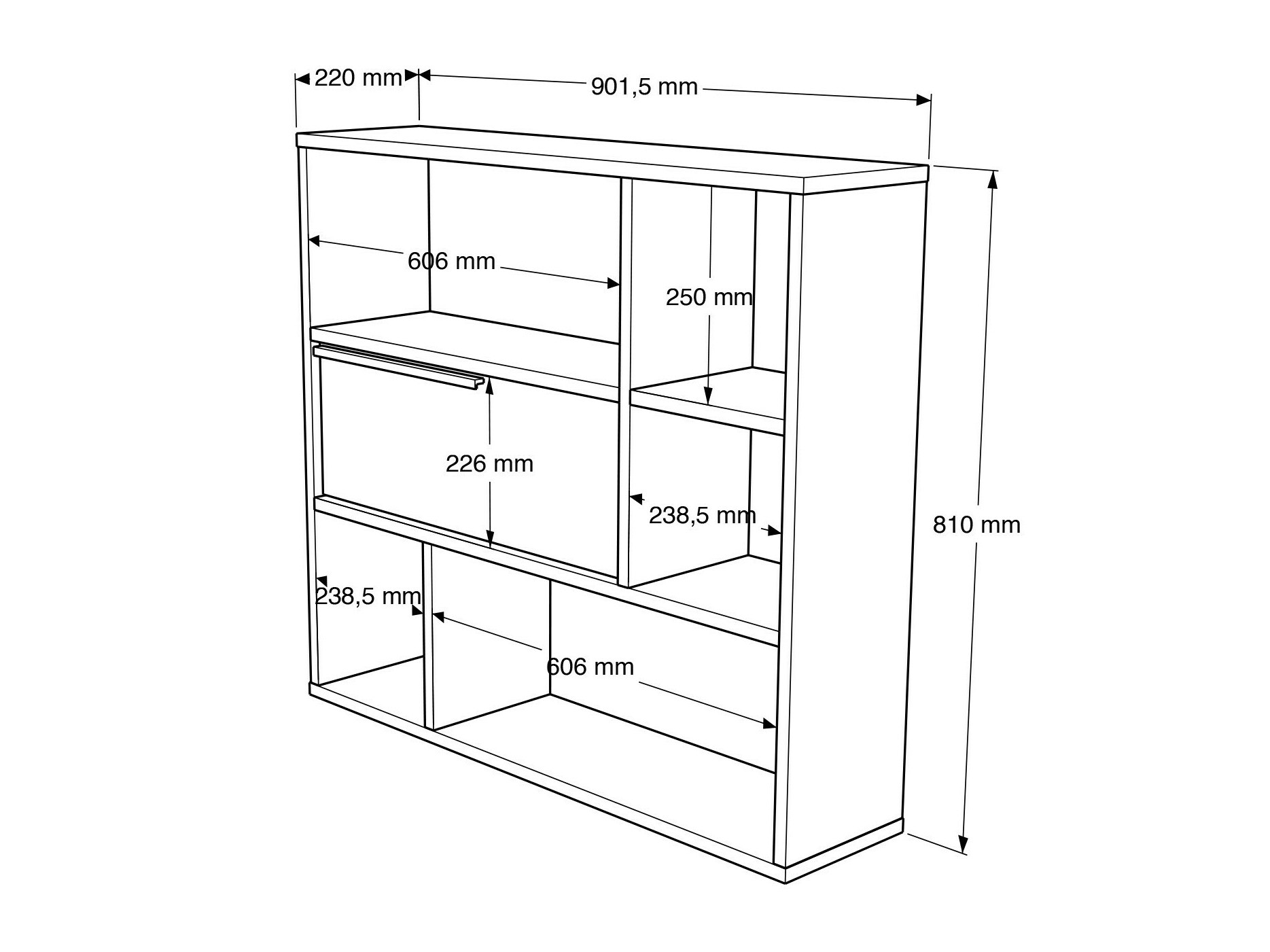 Piekarams plaukts Fertore 104 (Ozols)