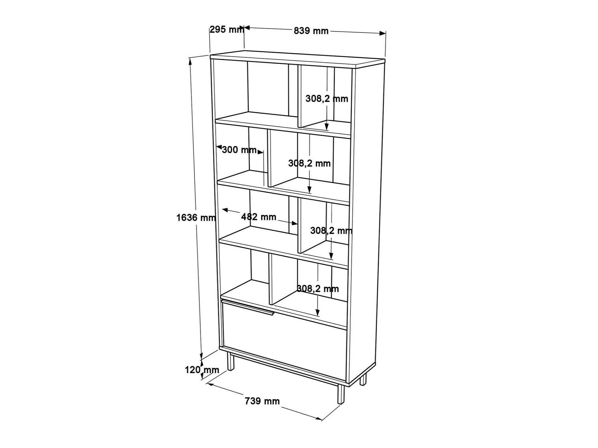 Plaukts Fertore 100 (Ozols)
