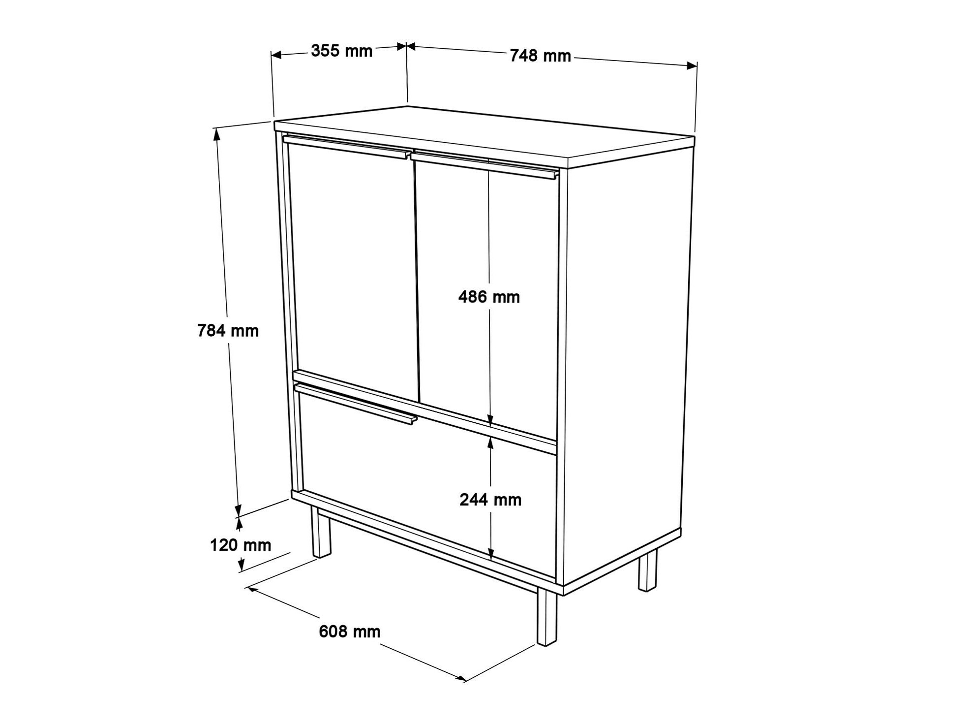 Шкафчик Fertore 107 (Дуб)