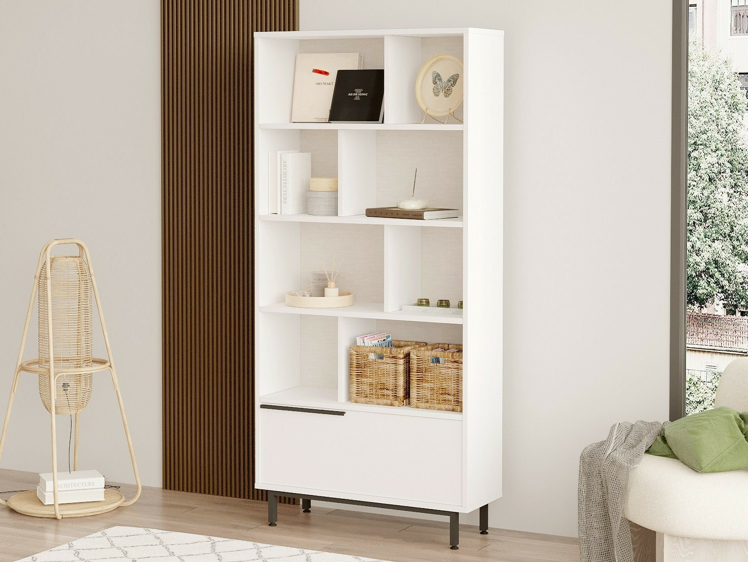 Стеллаж Fertore 100 (Белый)