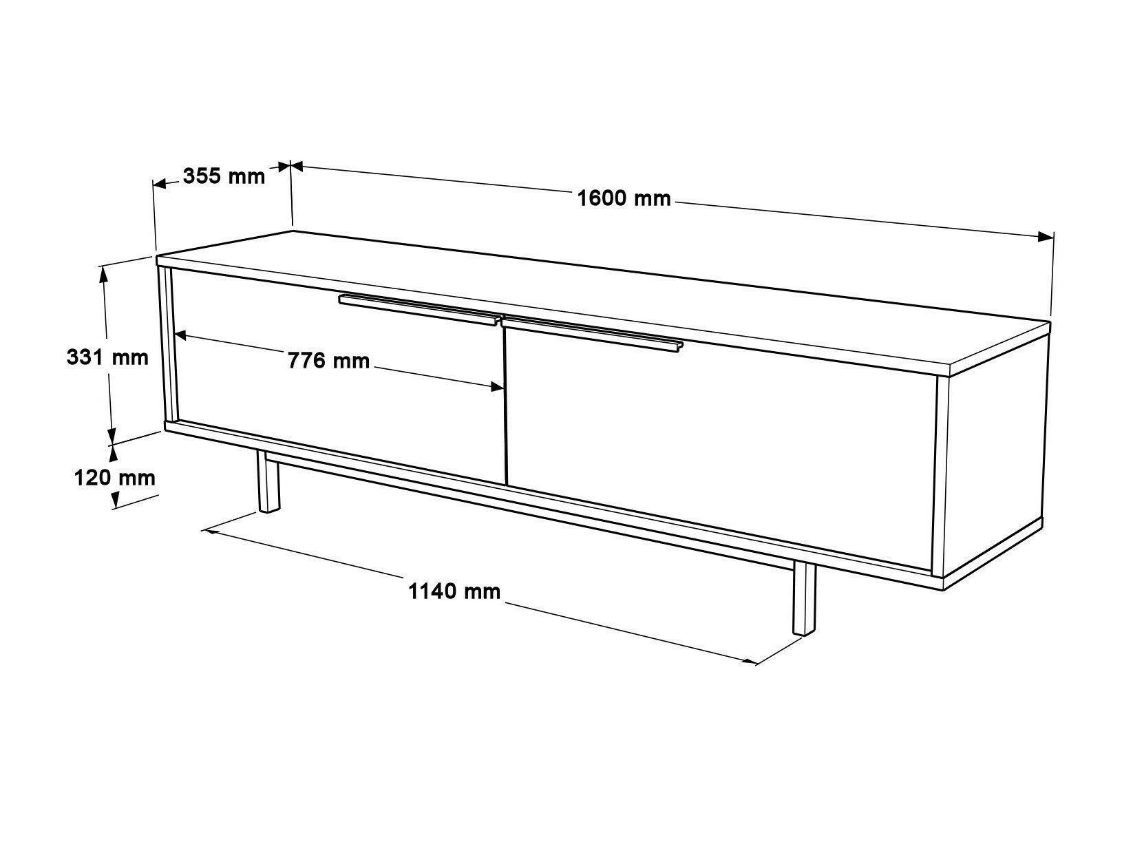 TV galds Fertore 101 (Riekstkoks)