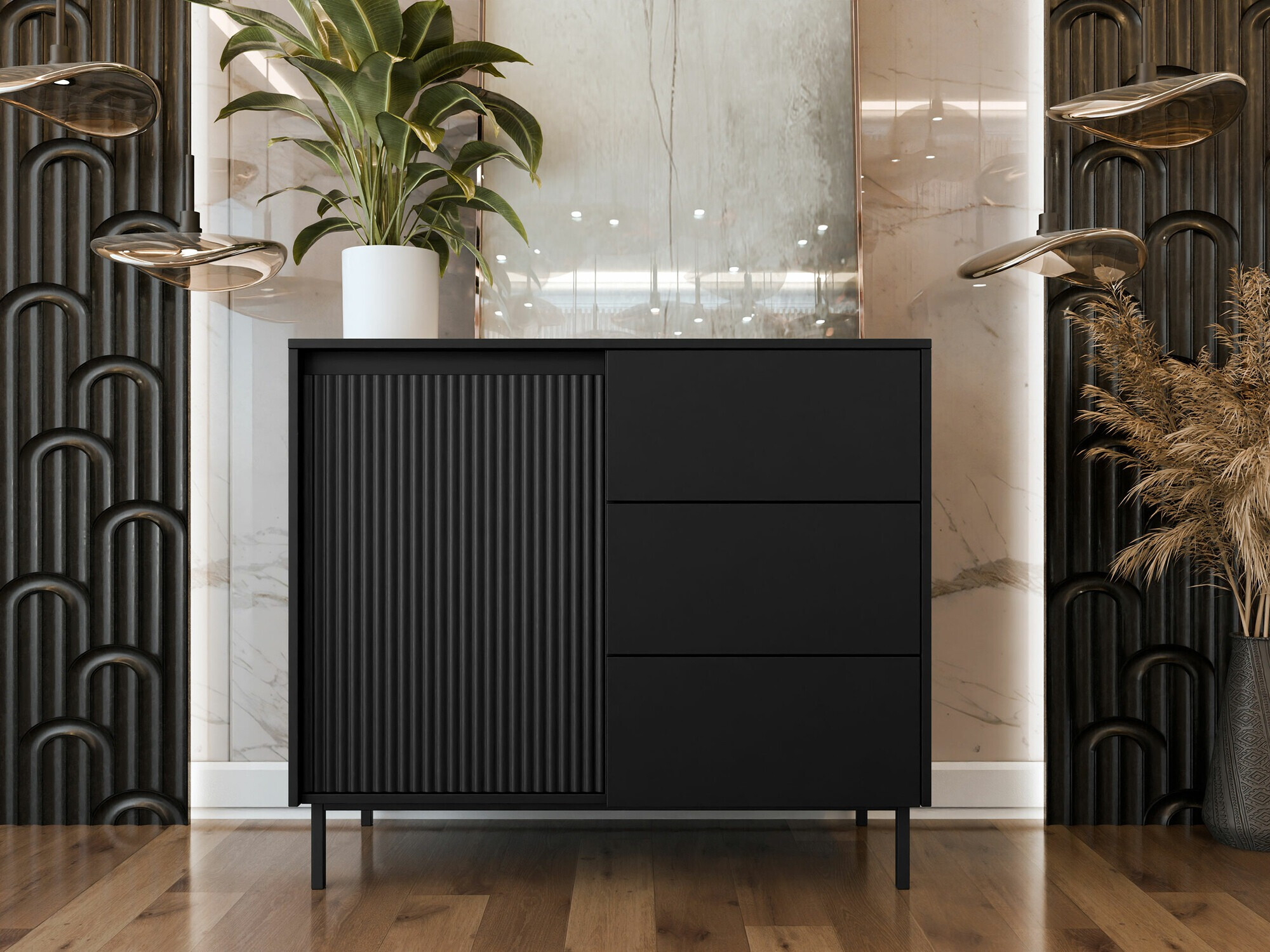 Kumode Comfivo Delruva 100 (Melns)