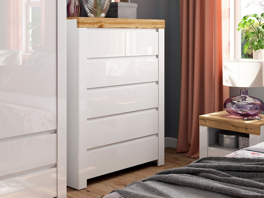 Kumode Sonsoru 114 (Balts + Glancēts balts + Votan ozols)