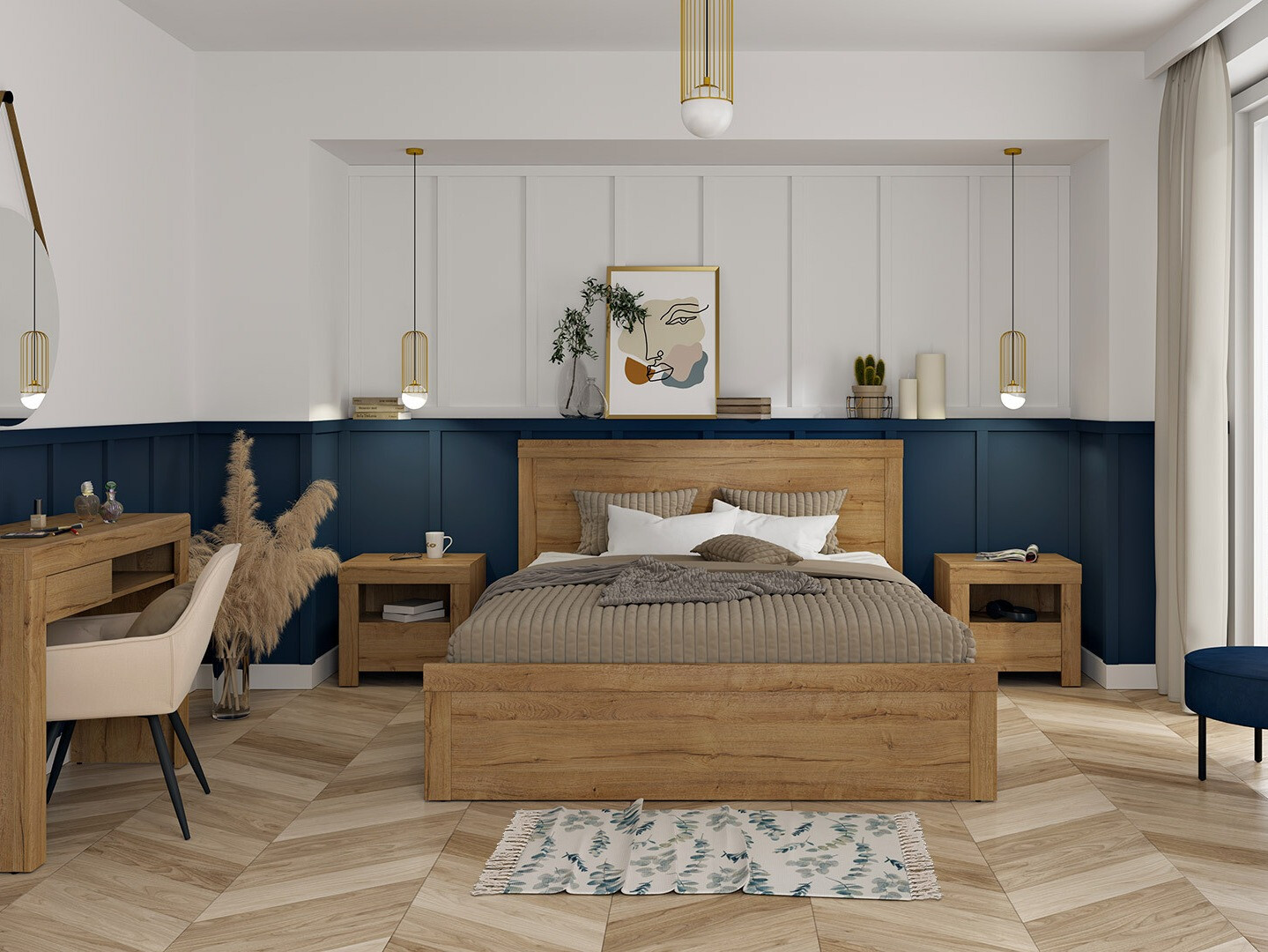 Прикроватная тумбочка Sonsoru 113 (Дуб)