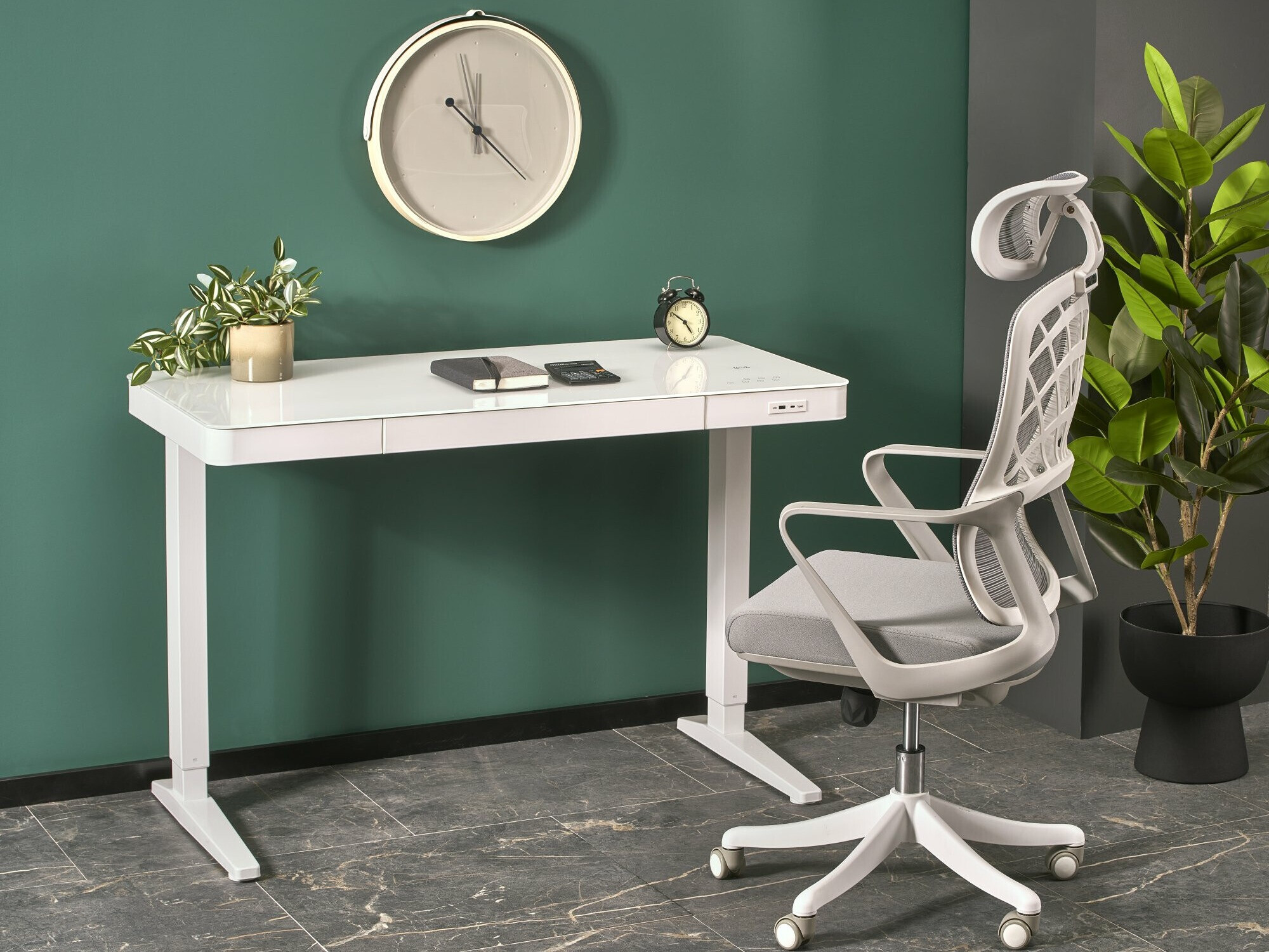 Рабочий стол с регулируемой высотой Houston 1703 (Белый)