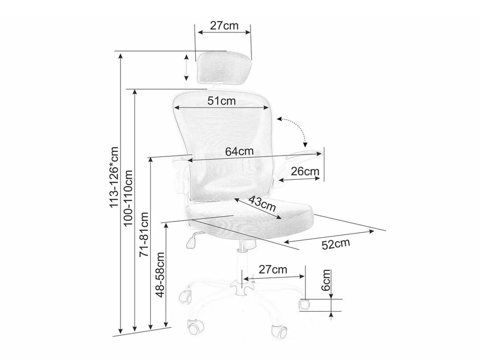Biroja krēsls Detroit 118
