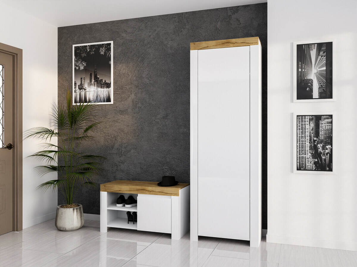 Kurpju kaste Sonsoru 118 (Balts + Glancēts balts + Votan ozols)