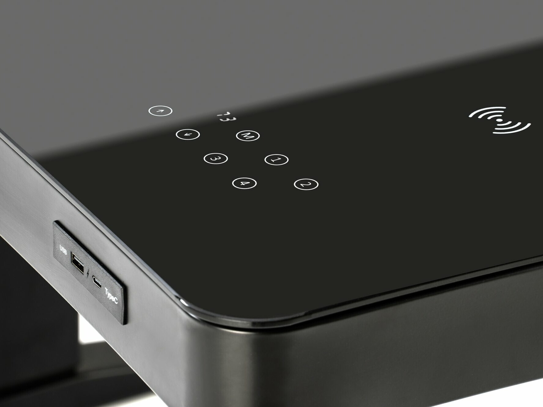 Рабочий стол с регулируемой высотой Houston 1703 (Чёрный)