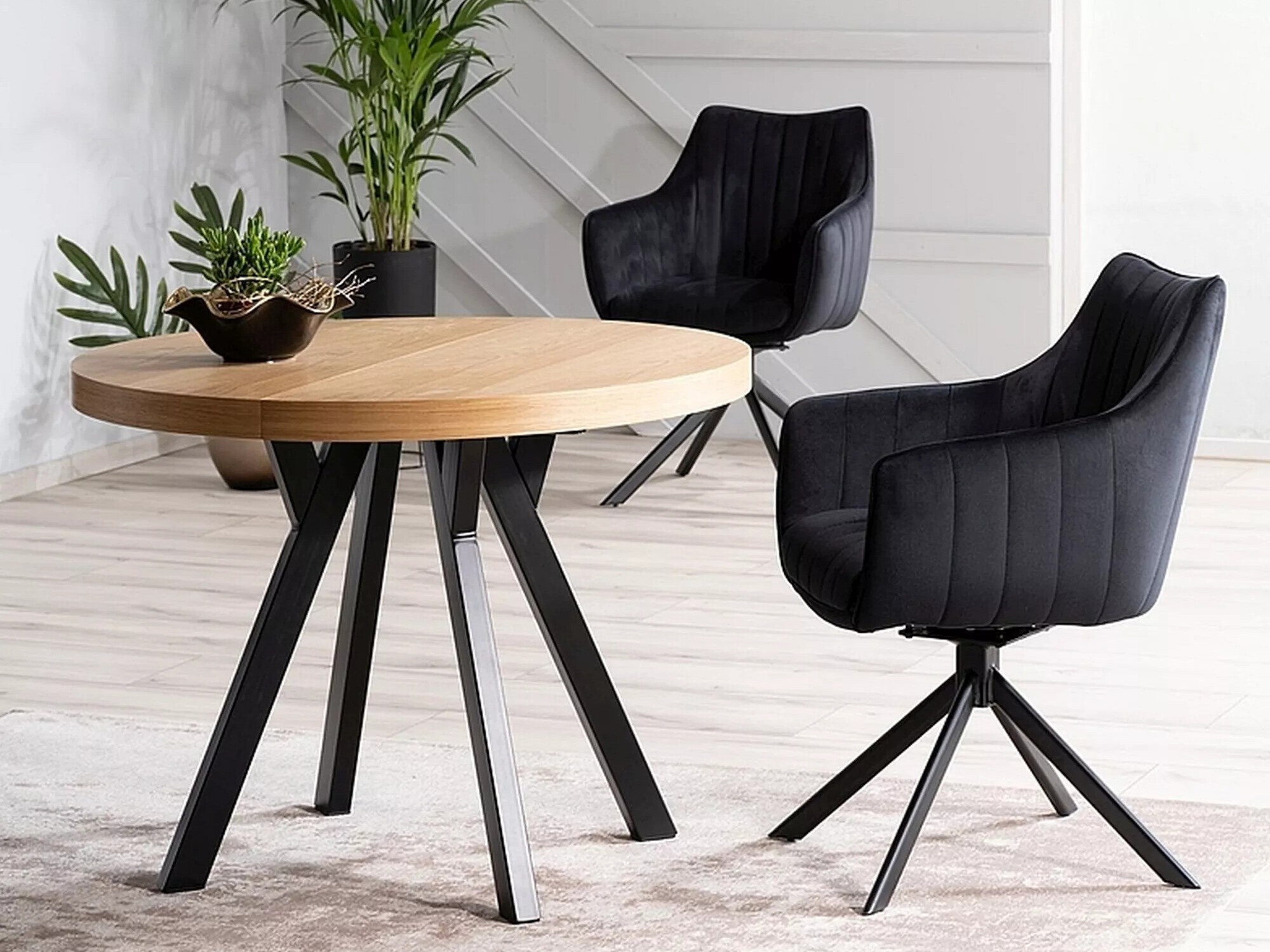 Cтол Detroit 121 (Дуб + Чёрный)