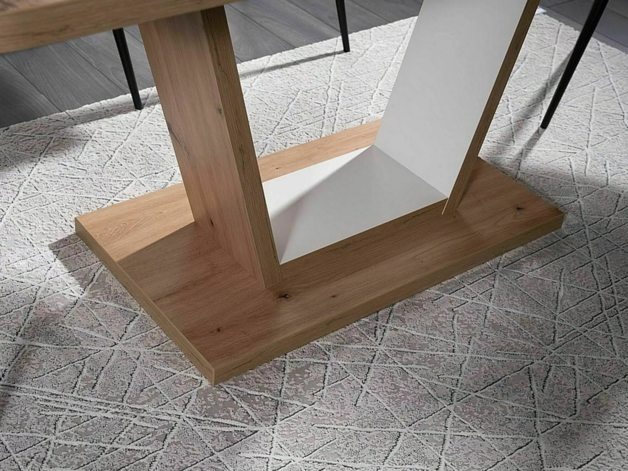 Galds Detroit 135 (Artisan ozols + Balts)