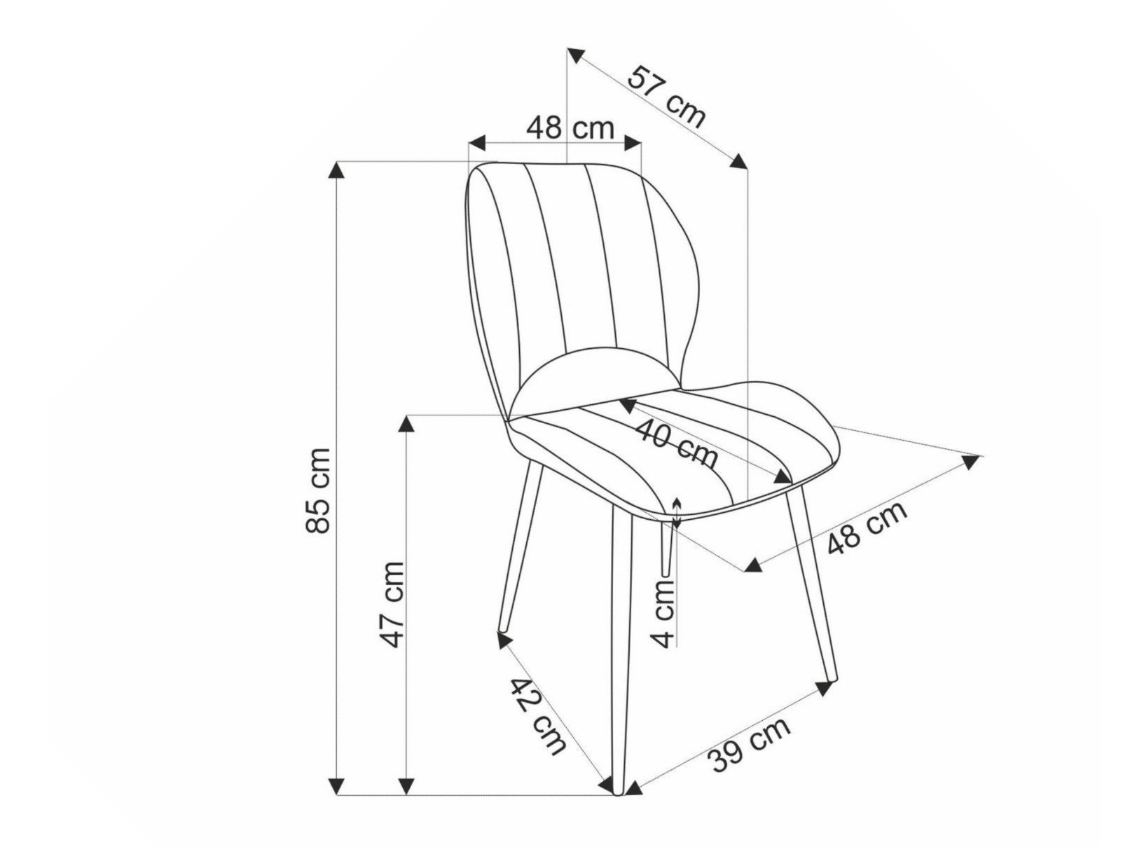 Стул Houston 1738 (Чёрный)