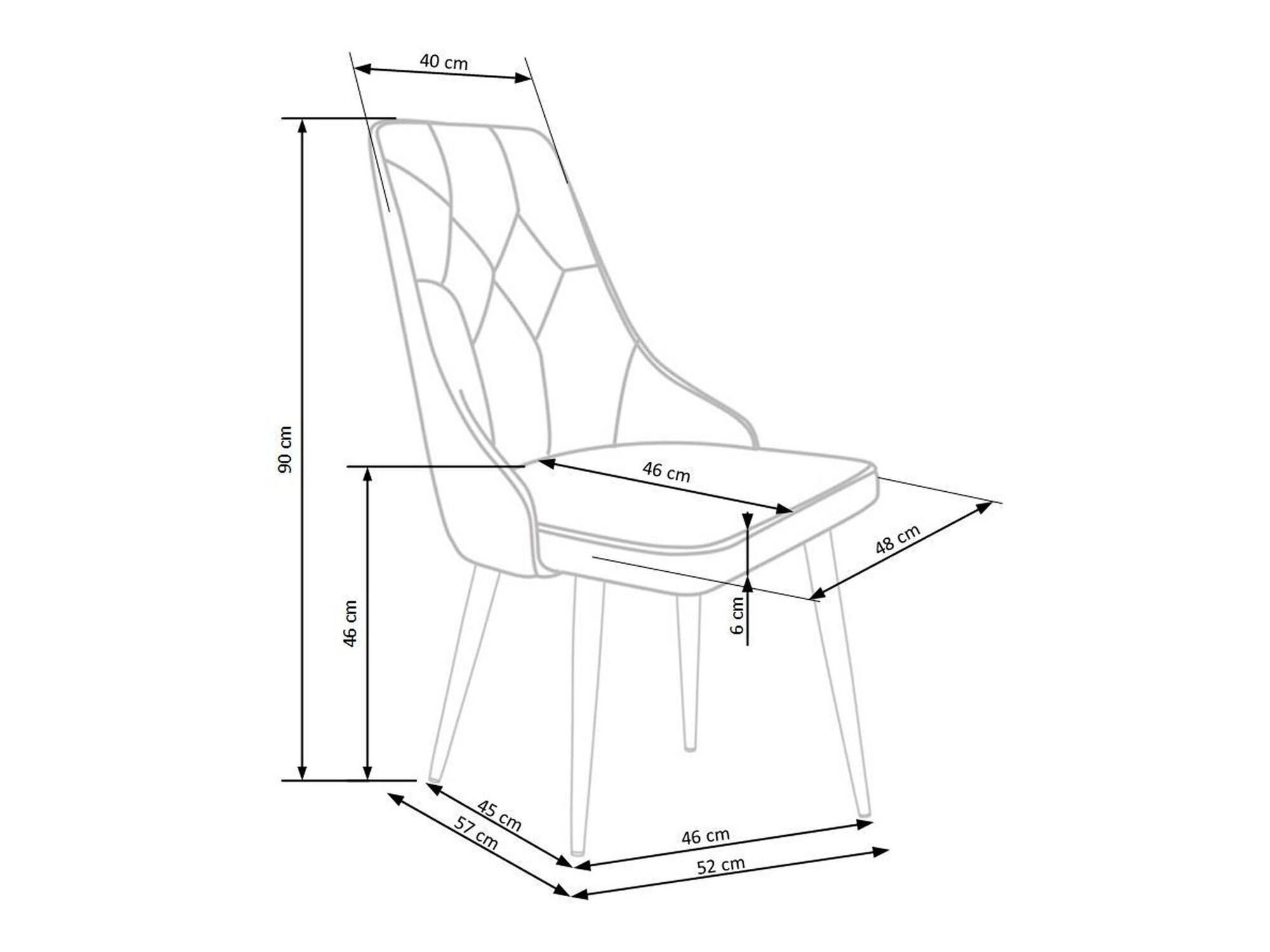 Krēsls Houston 873 (Tumši zils)