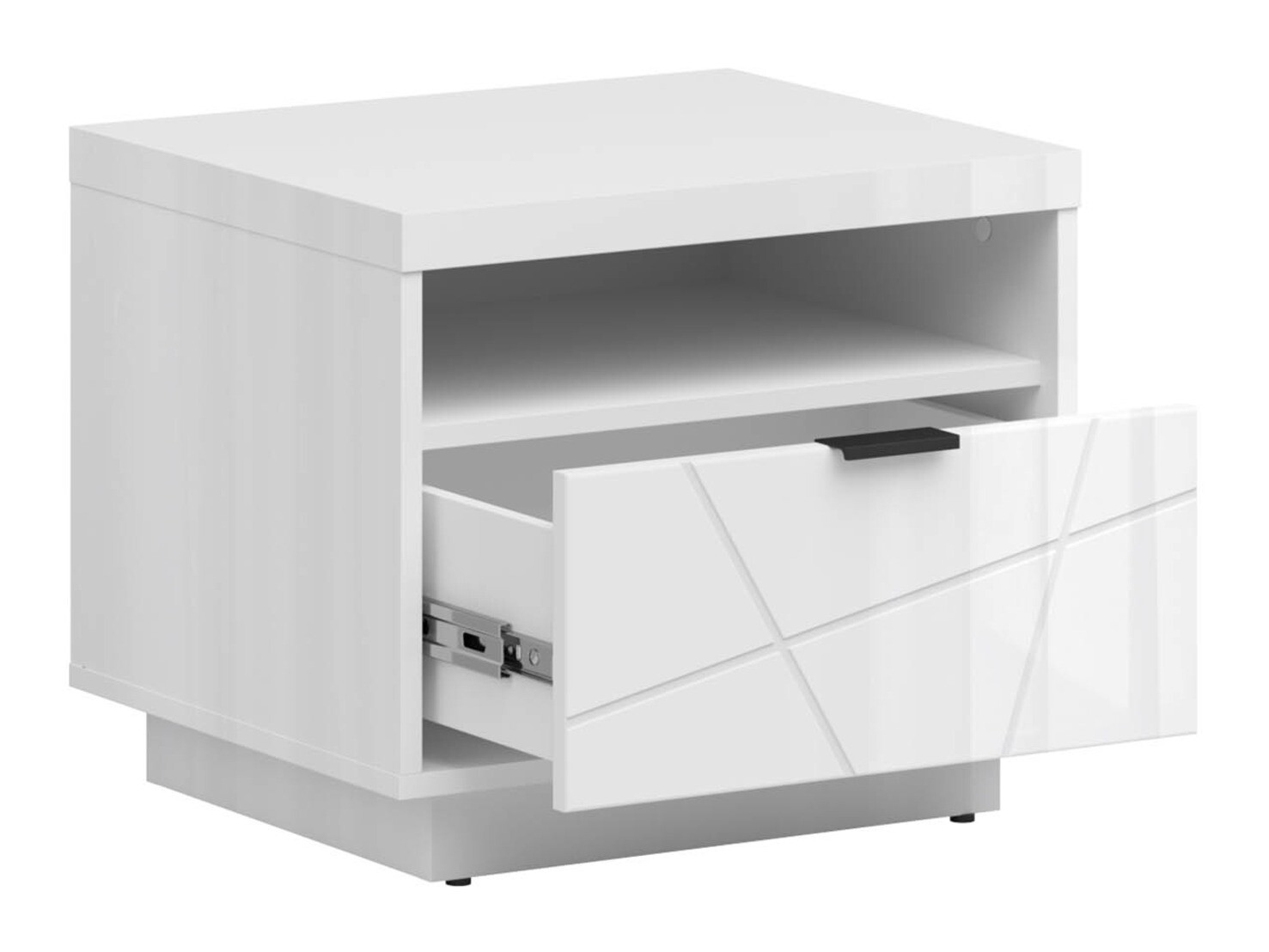 Naktsgaldiņš Fivale 115 (Glancēts balts + Balts)