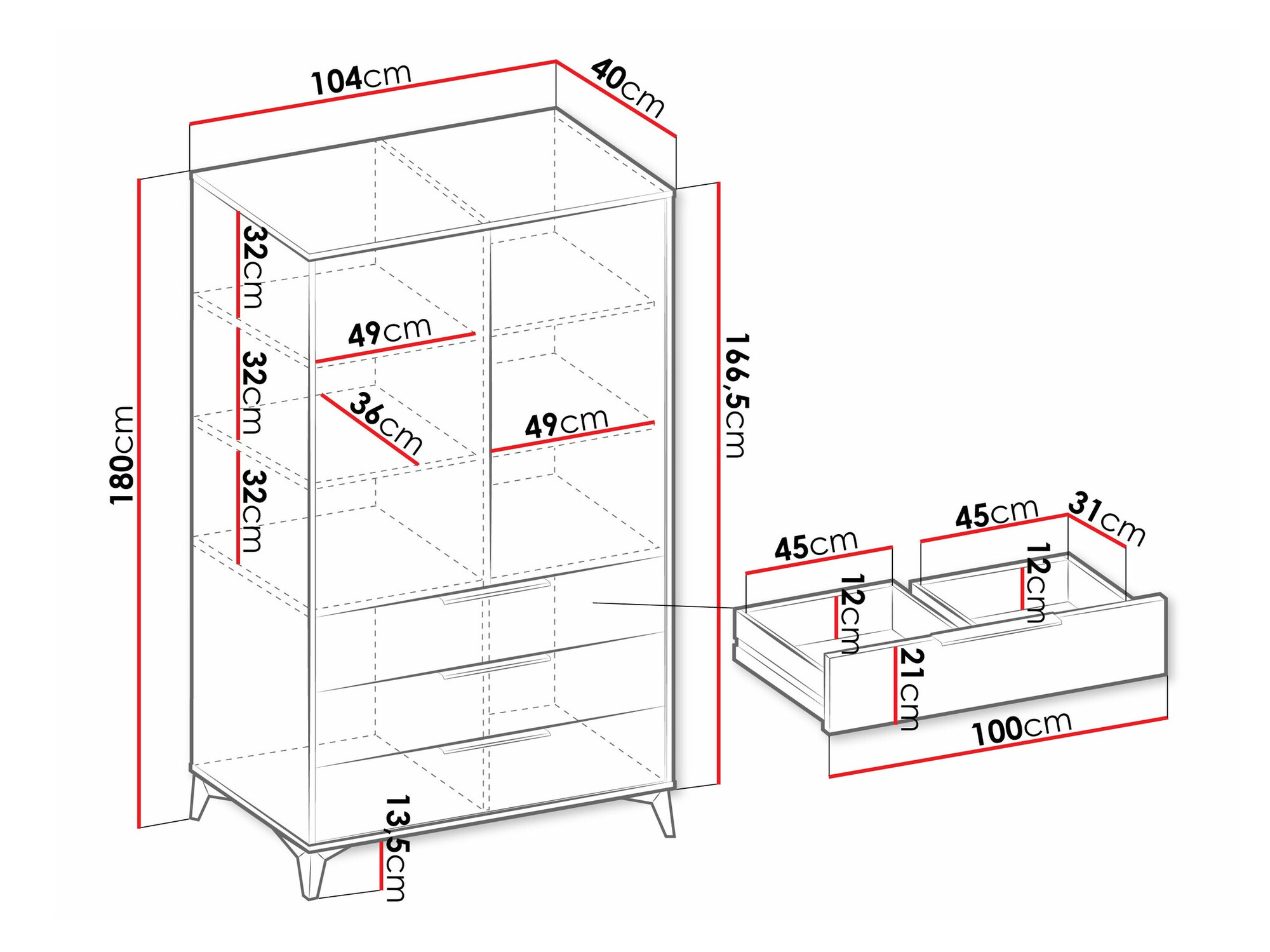 Plaukts Comfivo Camlue 103