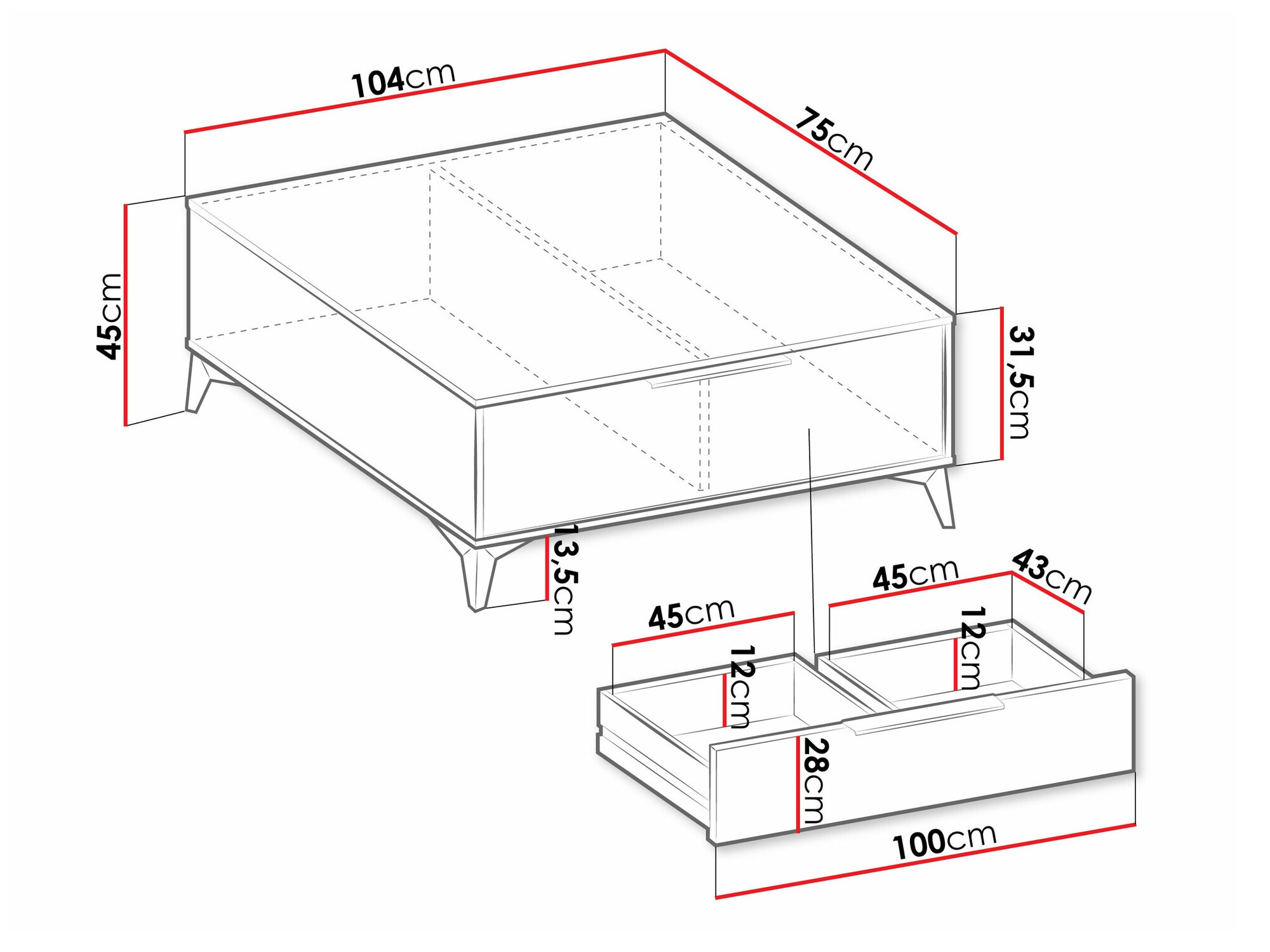Žurnālu galdiņš Comfivo Citrus