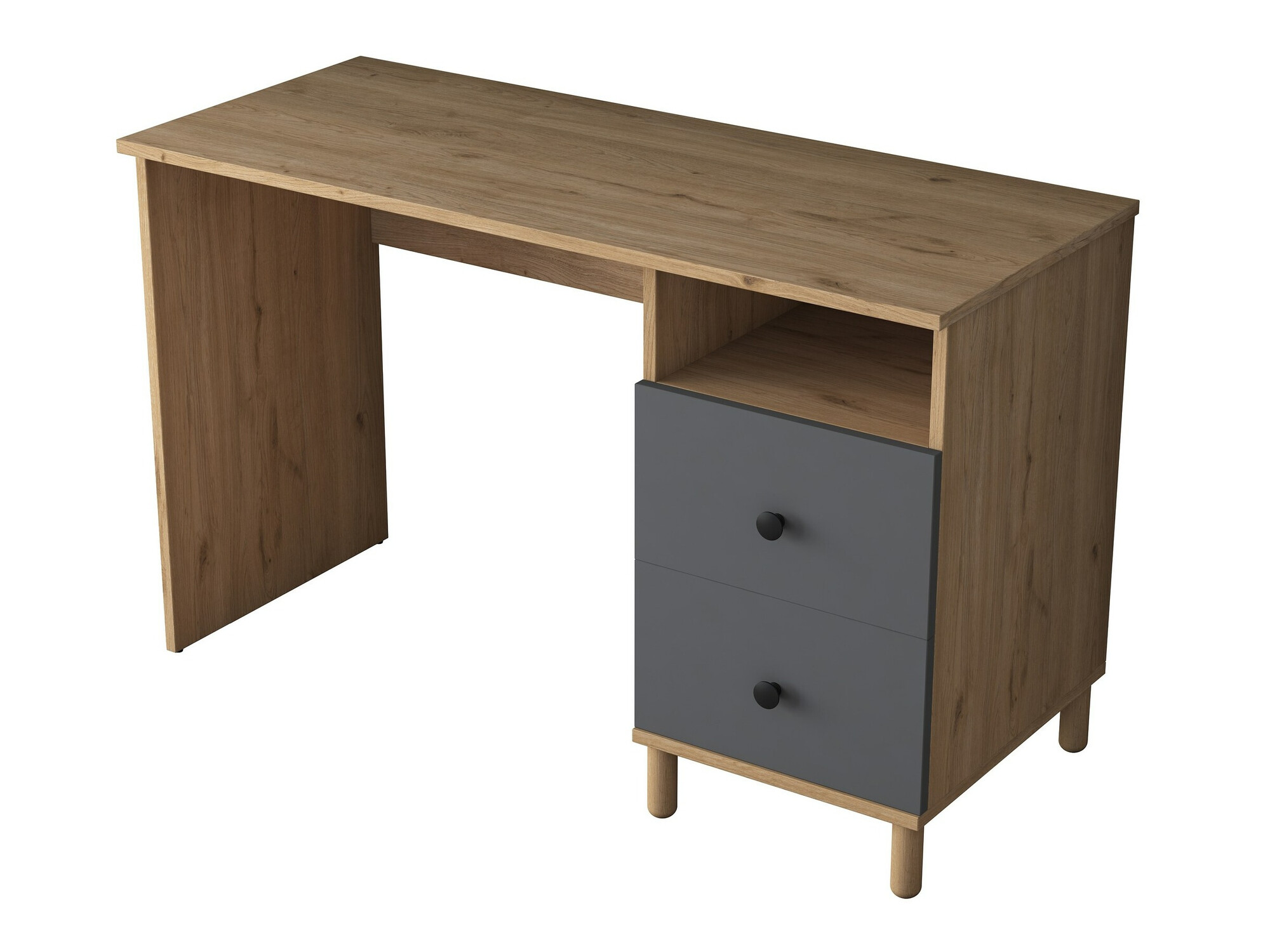 Письменный cтол Catdelu 102 (Грецкий орех + Антрацит)