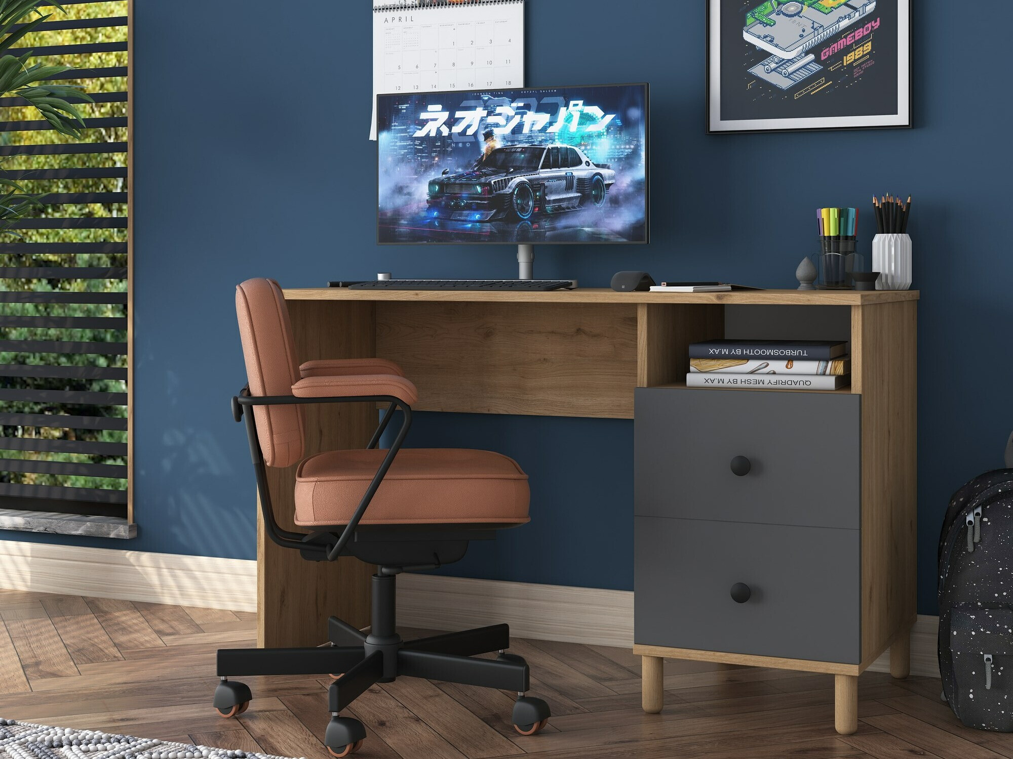 Rakstāmgalds Catdelu 102 (Riekstkoks + Antracīts)