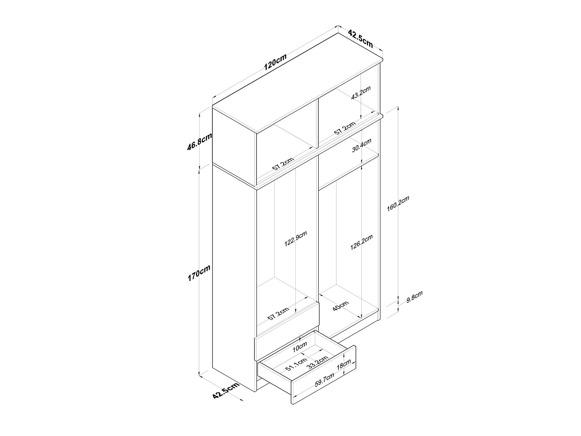 Шкаф Camlare 100