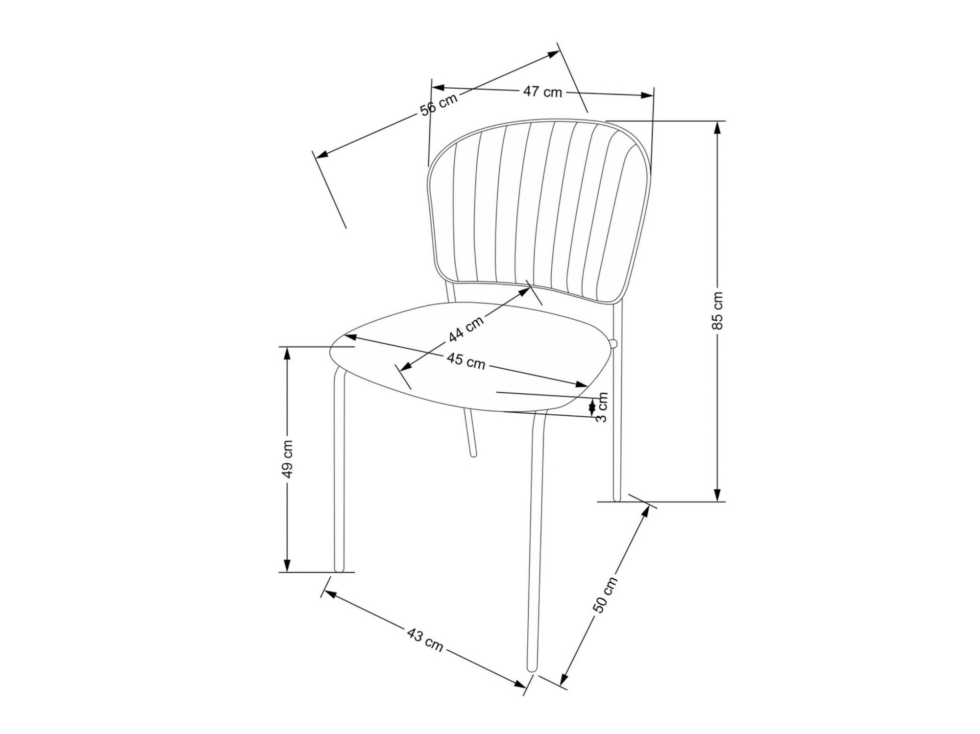 Стул Houston 1640 (Чёрный)