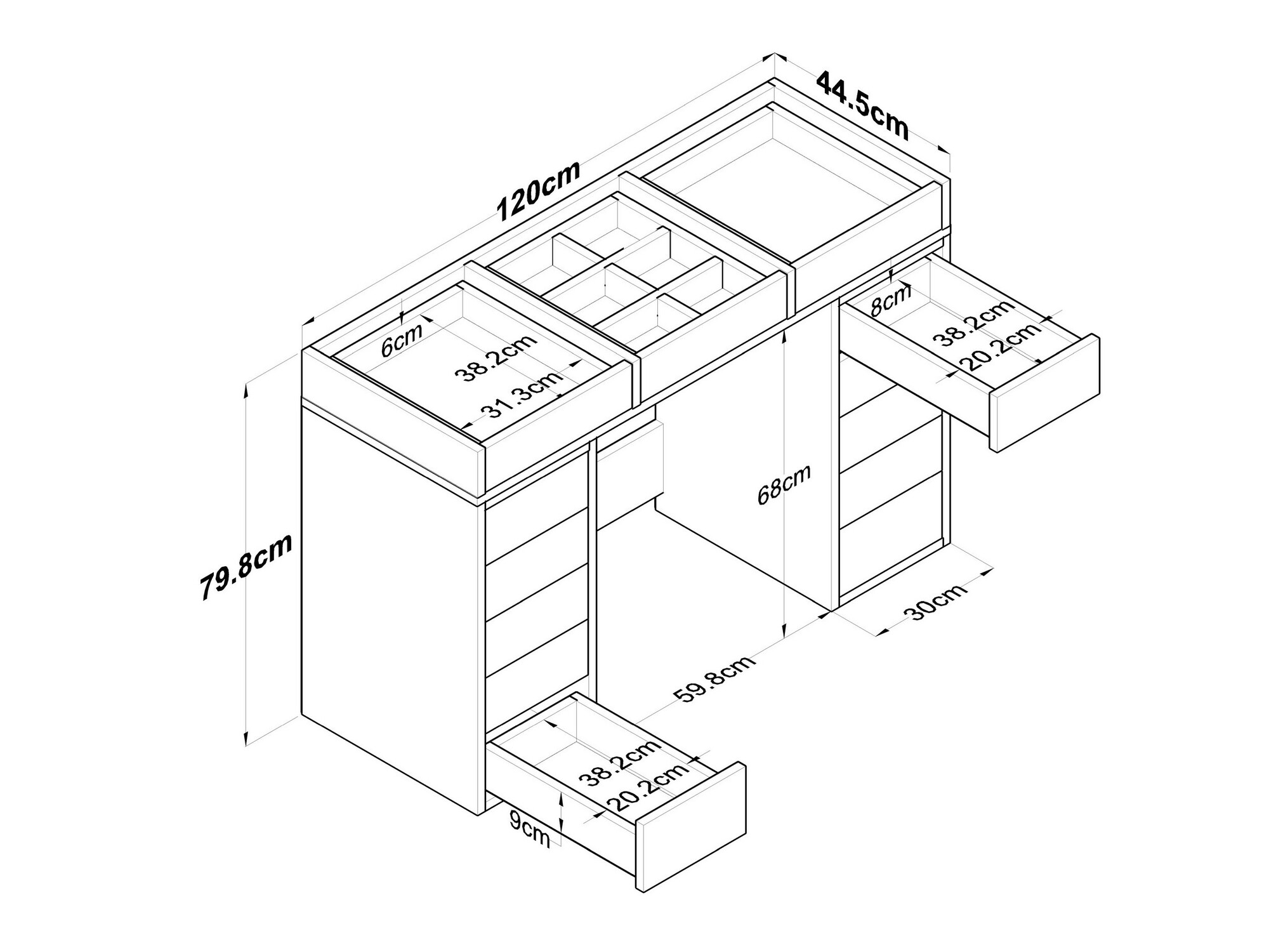 Макияжный столик Kailua 2109