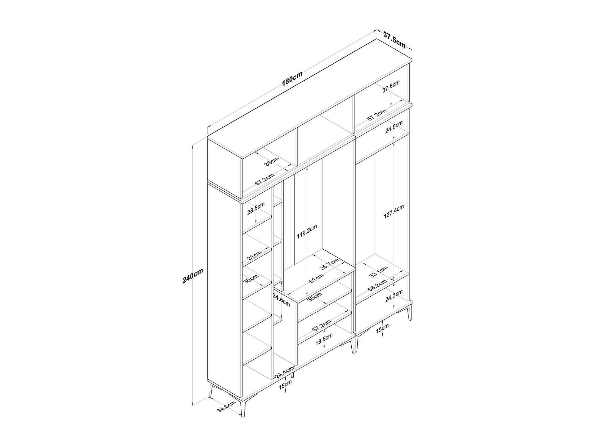 Priekšnama komplekts Catevara 104