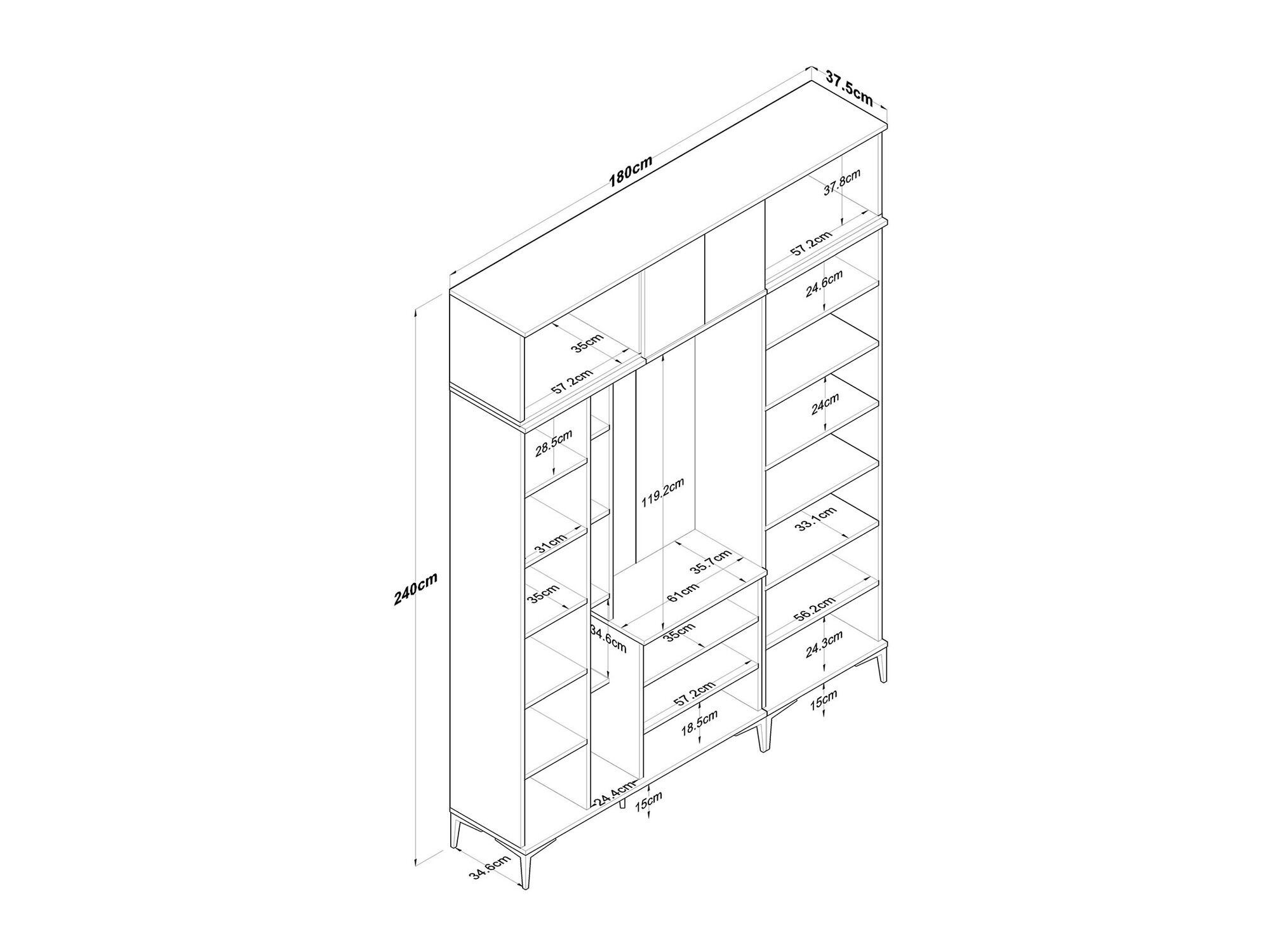Priekšnama komplekts Catevara 106