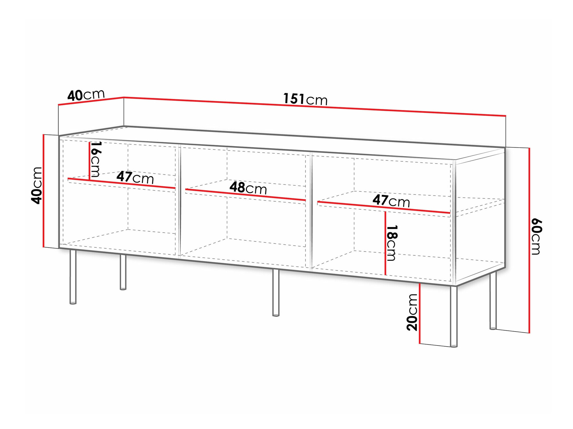 ТВ тумба Monciru 102 (Белый)