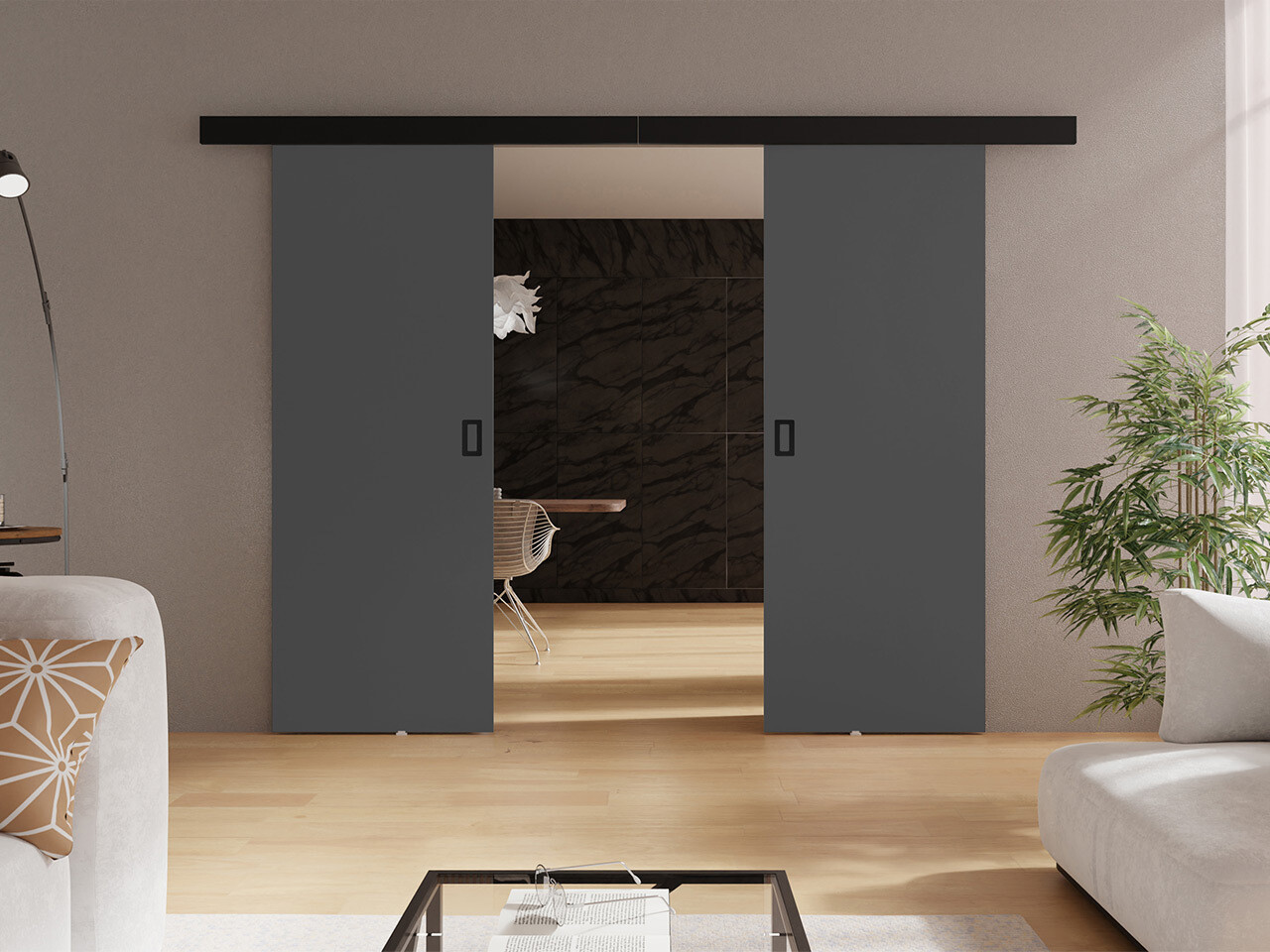 Bīdāmas durvis Dover 199 (Grafīts)