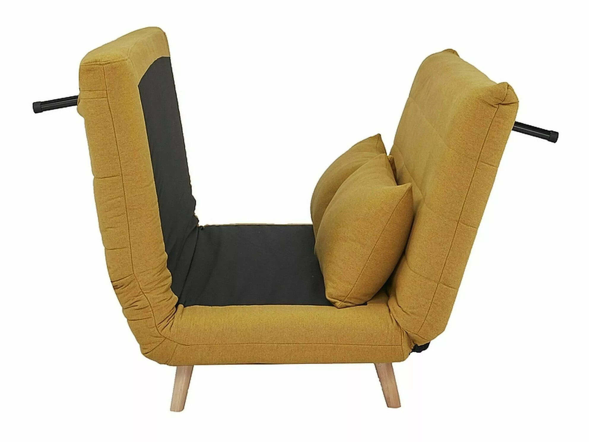 Dīvāns gulta Detroit 139 (Dzeltens)