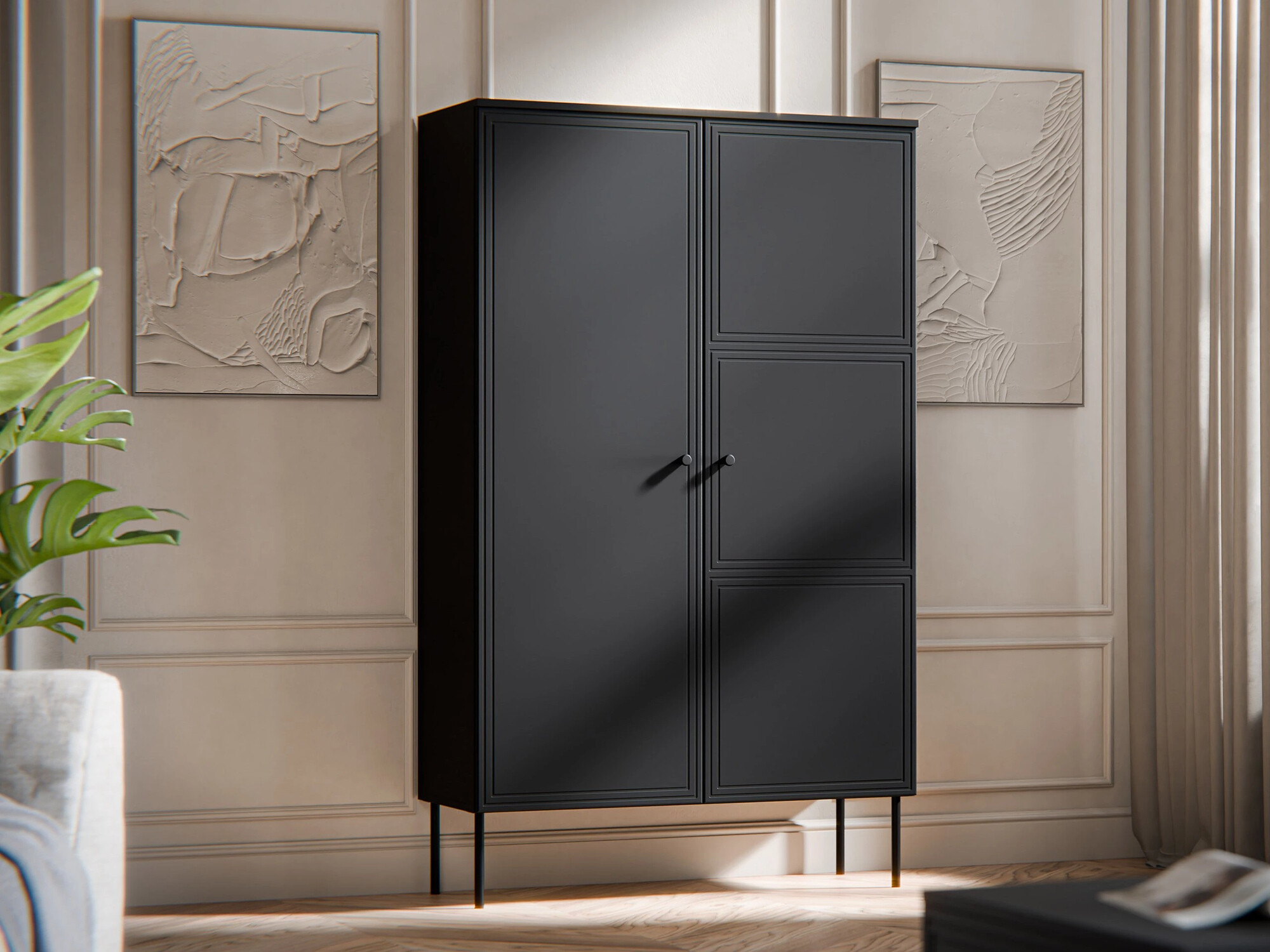 Стеллаж Monciru 105 (Чёрный)