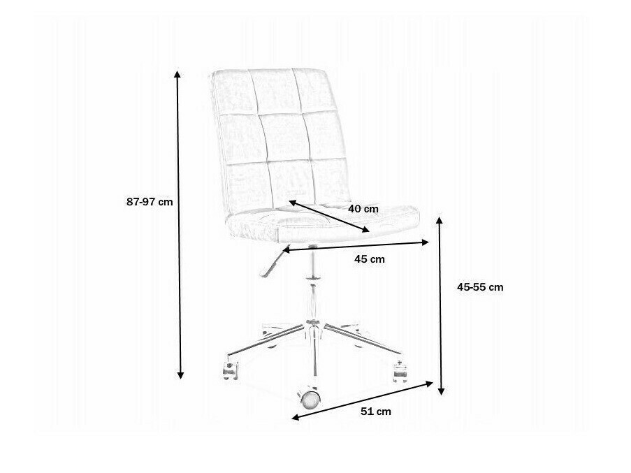 Biroja krēsls Detroit 150 (Dzeltens)