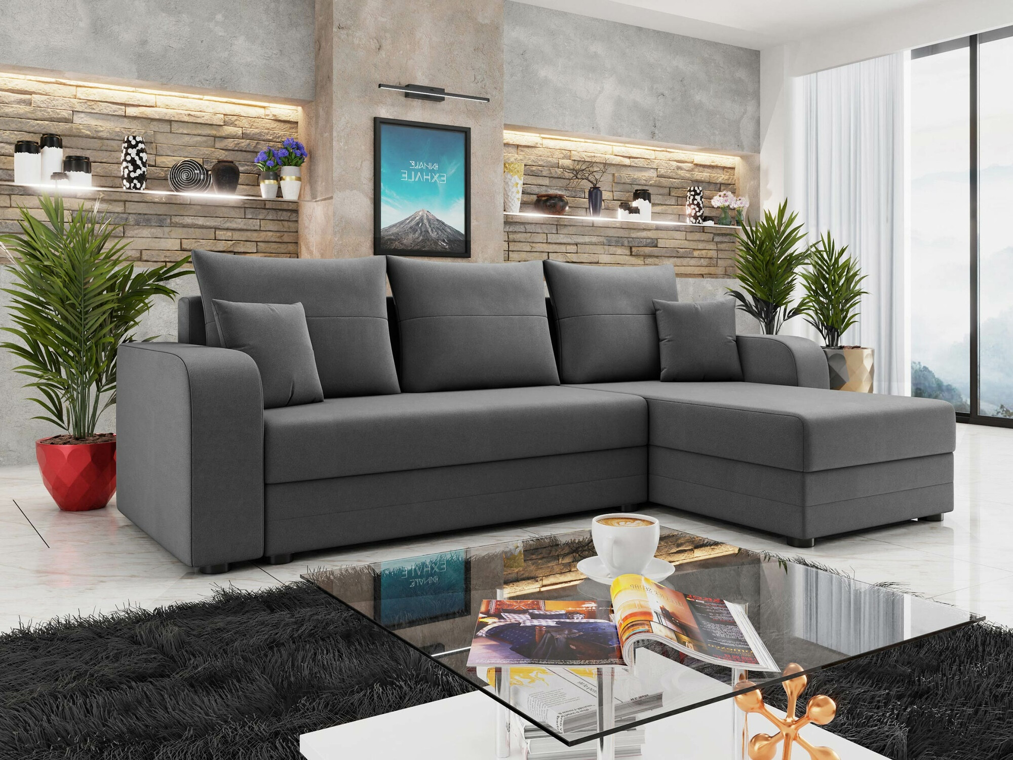 Stūra dīvāns Memphis 112 (Manila 16)