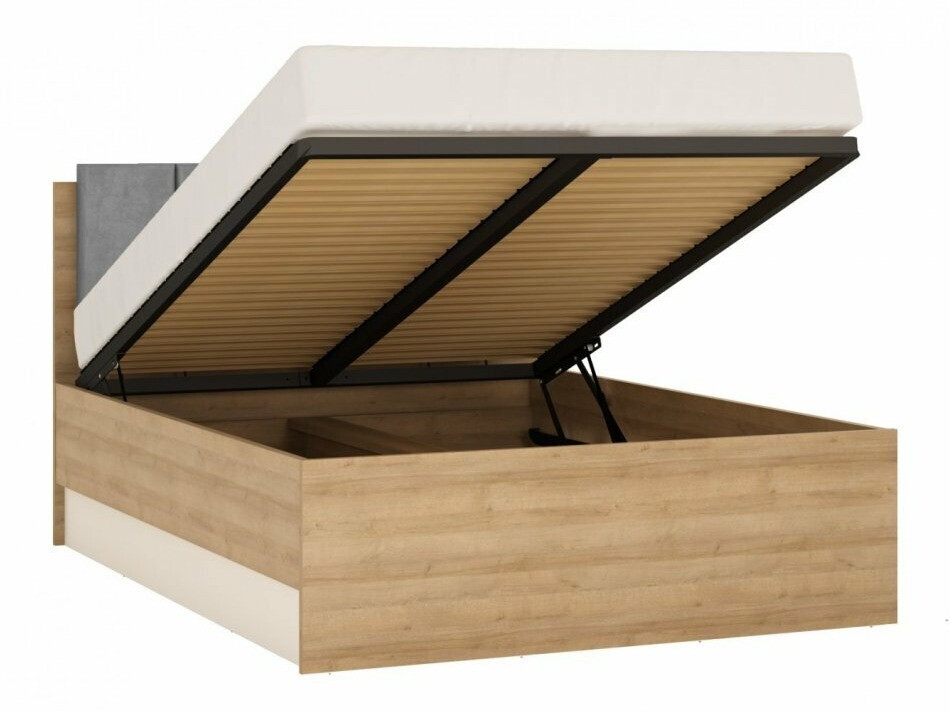 Кровать Feldeli 117 (Riviera дуб + Белый)