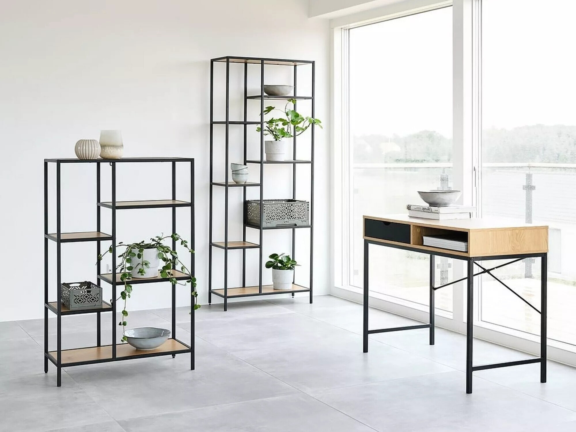 Plaukts Detroit 166 (Melns + Ozols)