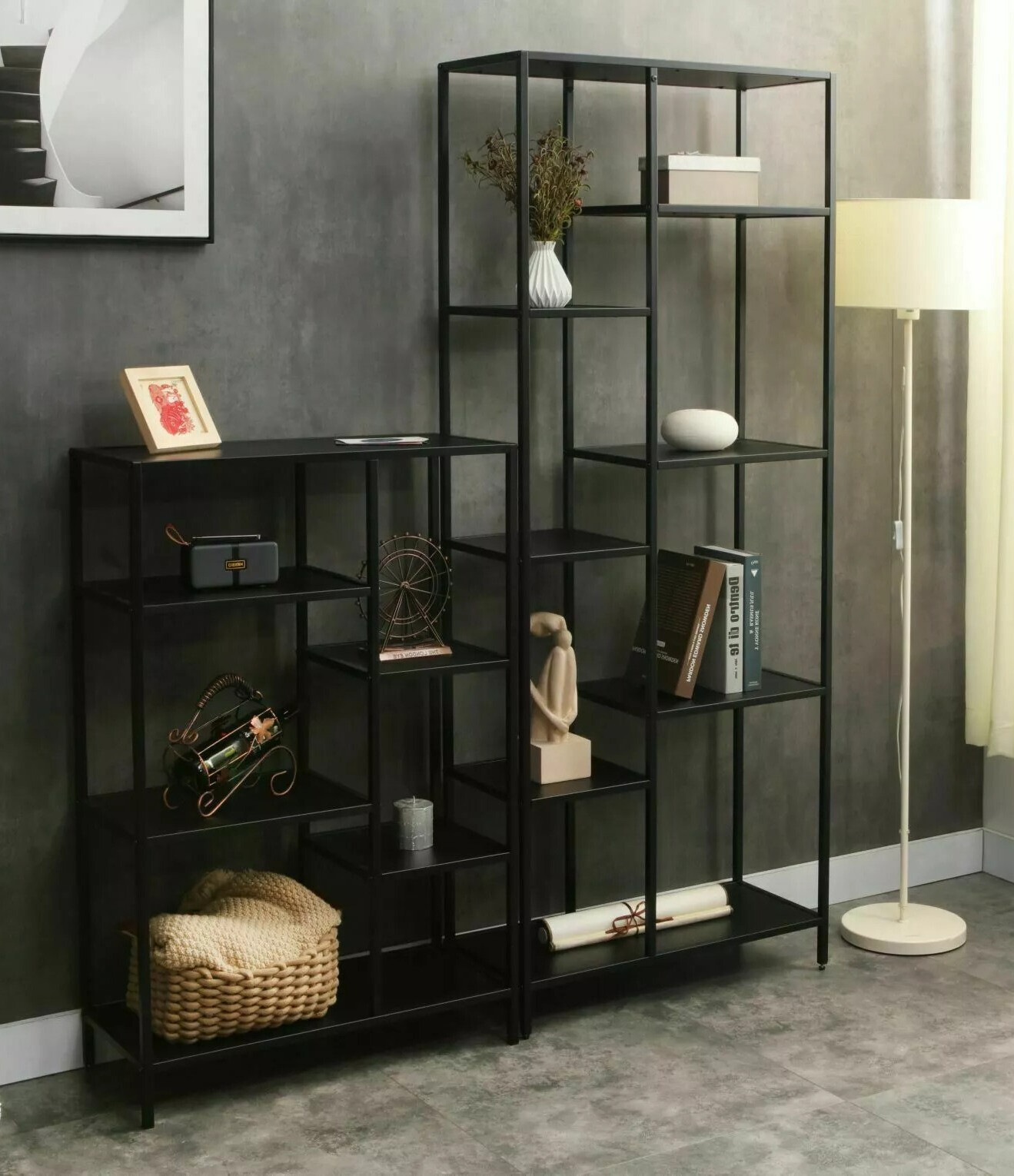 Plaukts Detroit 166 (Melns)