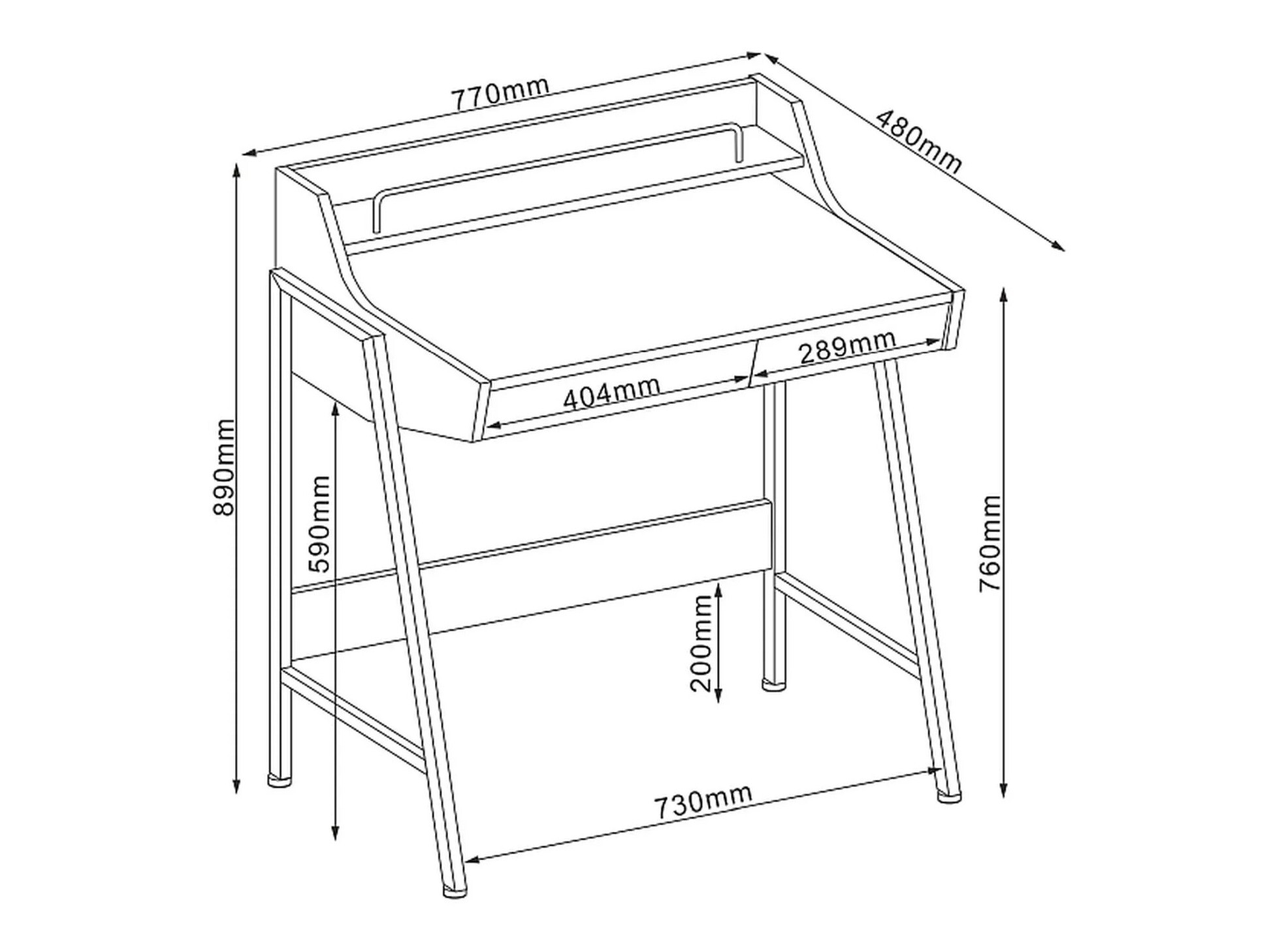 Rakstāmgalds Detroit 213